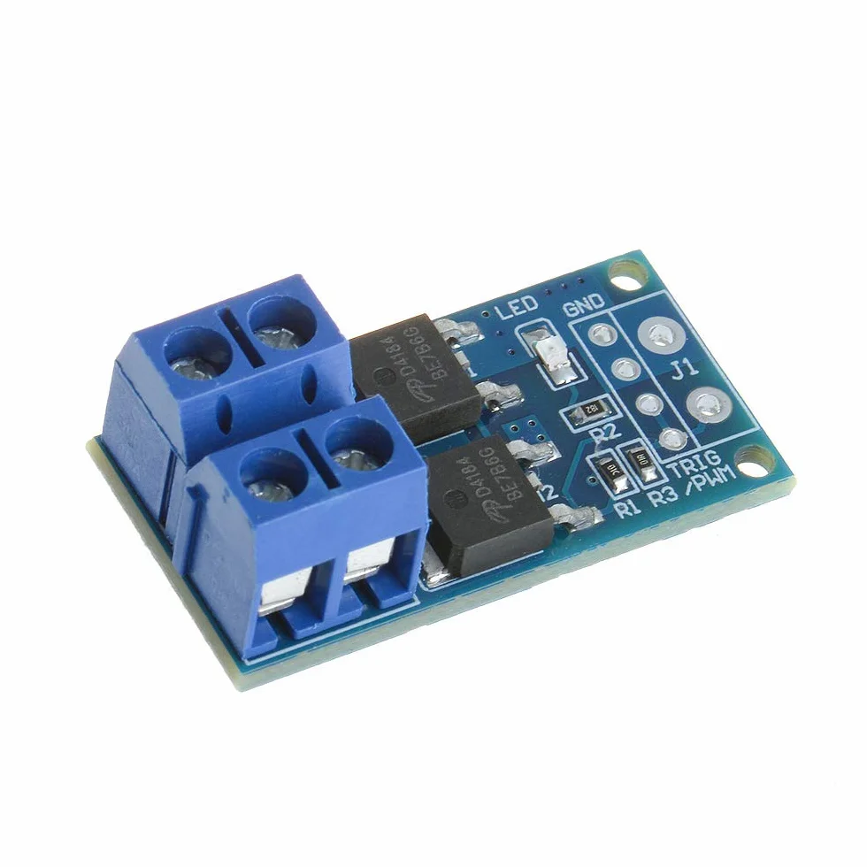 Doppio Interruttore MOSFET ad Alta Potenza Trigger Switch Drive Module 5PCS DC 5V-36V 15A 400W