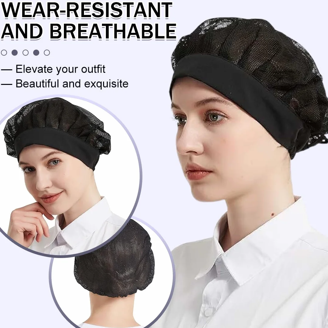 Cappelli da cuoco monouso 2 pezzi regolabile con retina per capelli riutilizzabile