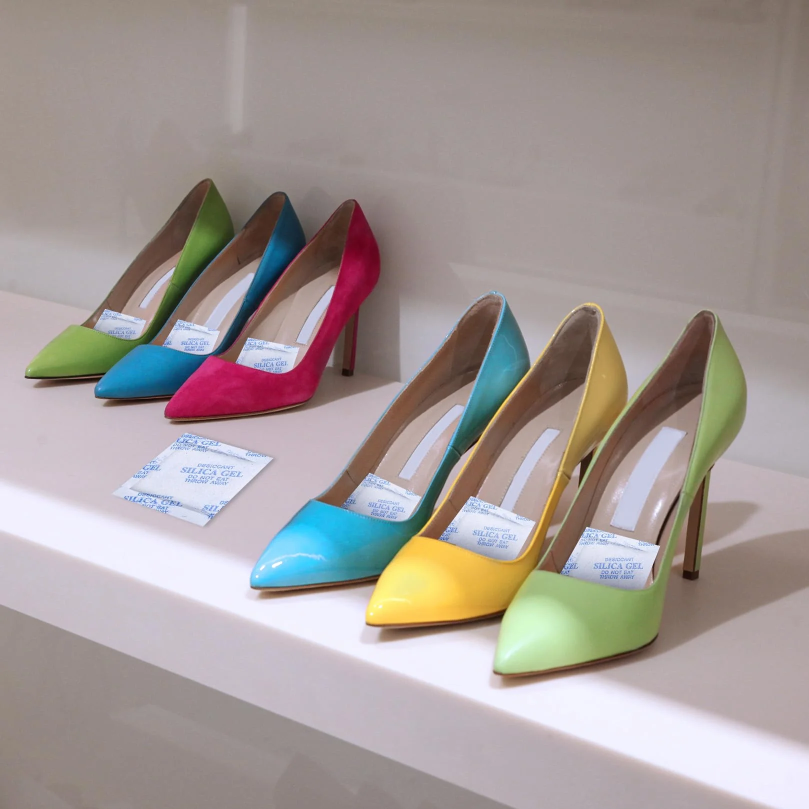 Bustine di Gel di Silice 10g per Umidità, Sacchetti Essiccante Assorbitore Deumidificatore per Armadi Scarpe