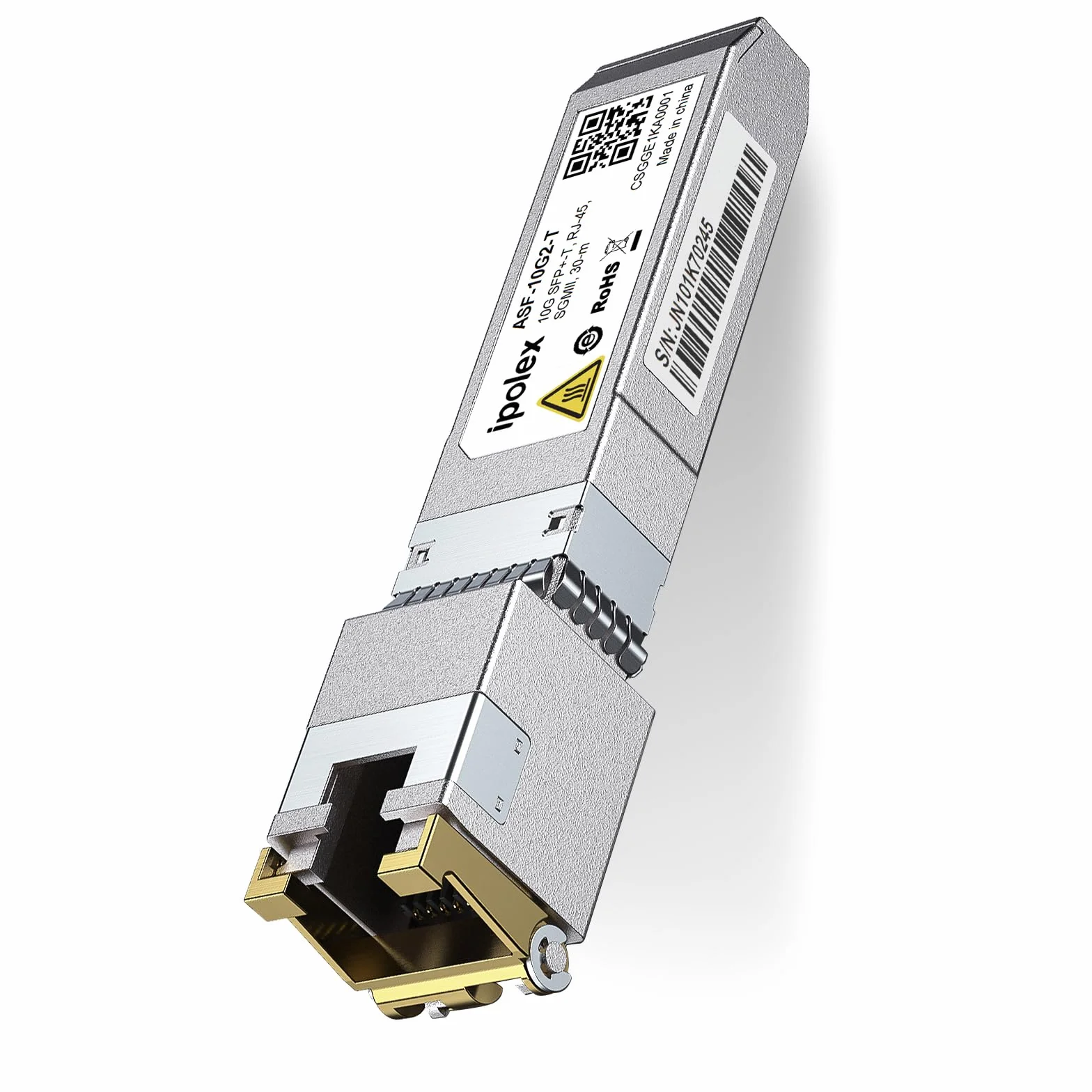 ipolex SFP+ RJ45 Copper Transceiver 10GBase-T Module Compatible Cisco SFP-10G-T-S Ubiquiti UF-RJ45-10G 30m