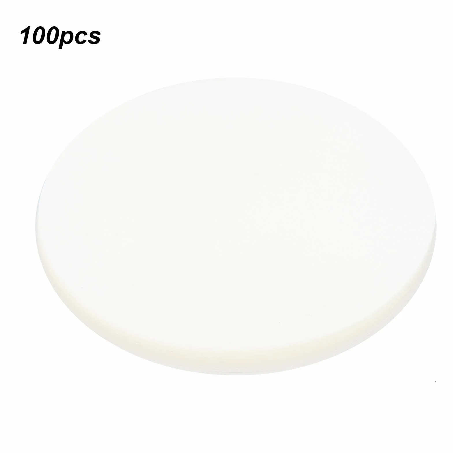 SEAFRONT 100Pcs Badge Film PVC Materiale Trasparente Circle Badge Pellicola Protettiva per Button Maker Fai da Te (58 MM)
