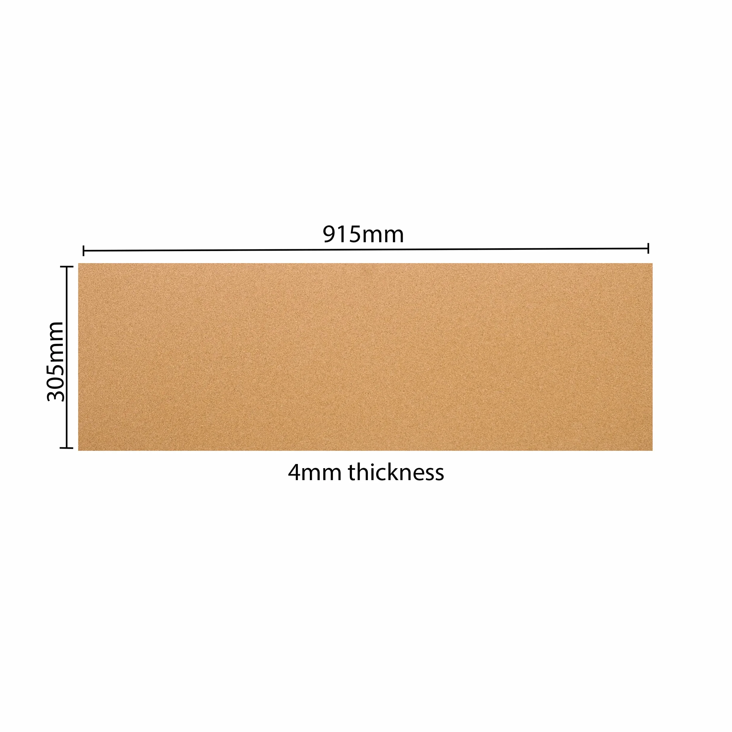 SPD UK Fogli di sughero ad alta densità per modellismo ferroviario, 915 mm x 305 mm, spessore 4 mm, confezione da 3 rotoli