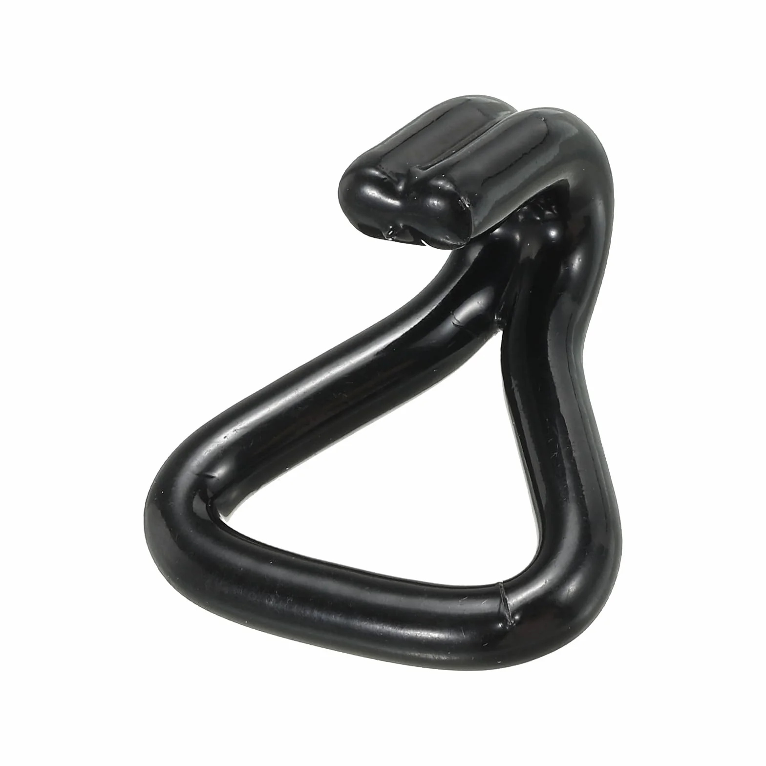 QUARKZMAN Gancio per Cinghia a Doppia J a Cricchetto Carico 1763 Libbre per 1" Cinghia di Ancoraggio Auto Camion Rimorchio 2 Nero Plastic Coatingpz