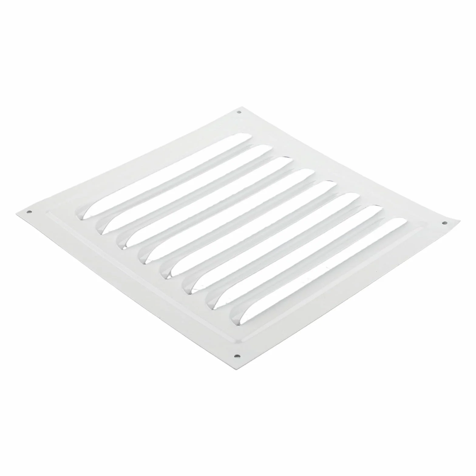 Elegante griglia di ventilazione per un migliore flusso d'aria, 20 x 20 cm, con zanzariera per soffitto e parete laterale, 2 pezzi, colore: bianco
