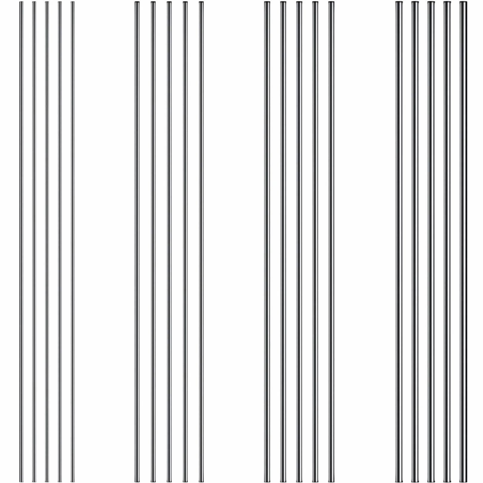 Aste di Acciaio INOX 30cm 3mm 10 Pezzi