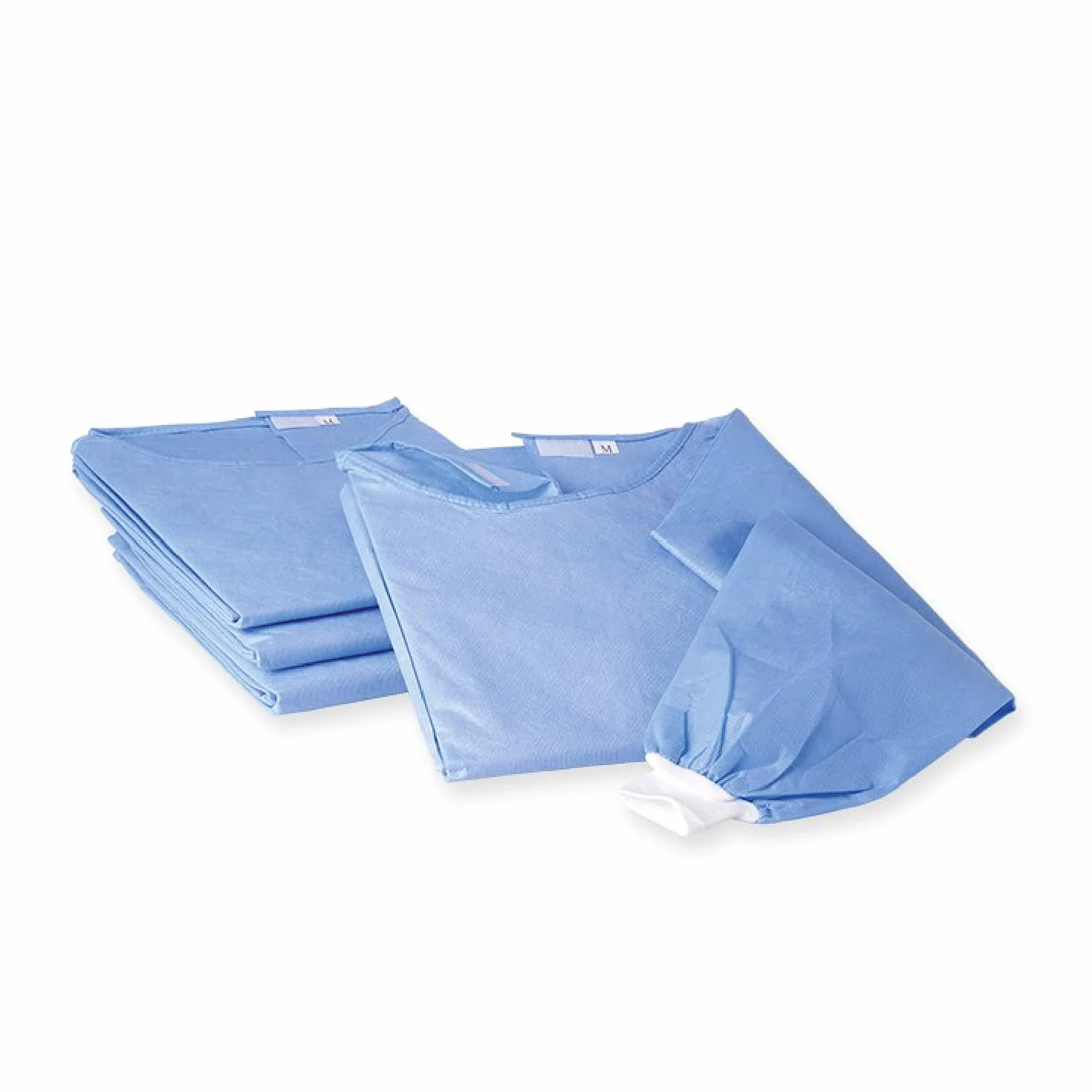 Camice Chirurgico Monouso Sterile 45gr Blu 5 pezzi Dispositivo Medico Idrorepellente