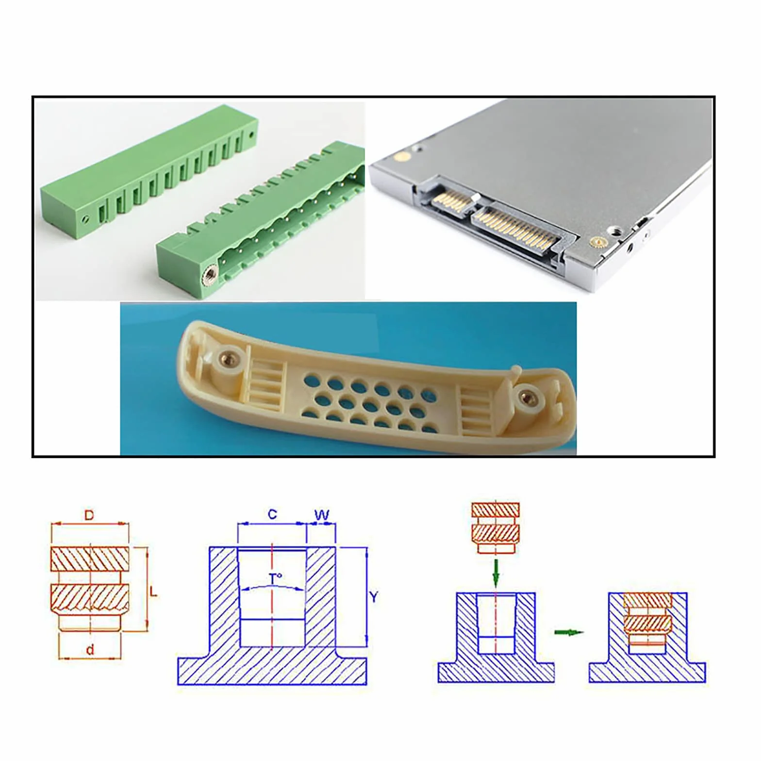 FENGYING 20 Pezzi Inserto Filettato M4, Boccola Filettata in Ottone Zigrinato, per Stampante 3D