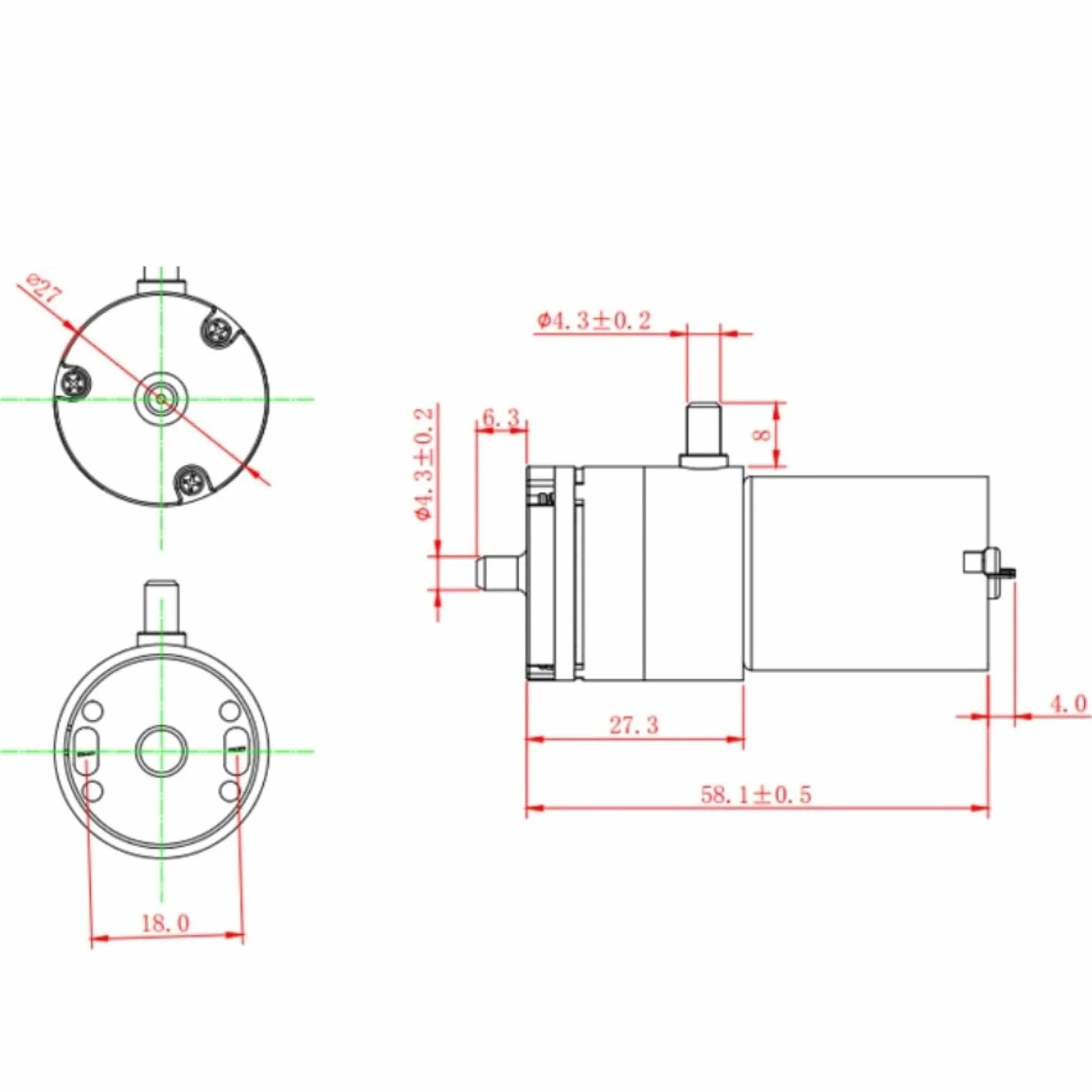 Jadeshay Pompa Acqua,DC 12V Mini Pompa Aria Micro Vuoto Elettrica Pompa per Strumento di Trattamento Medico,Acquario,Serbatoio d’Ossigeno e Elettrodomestici