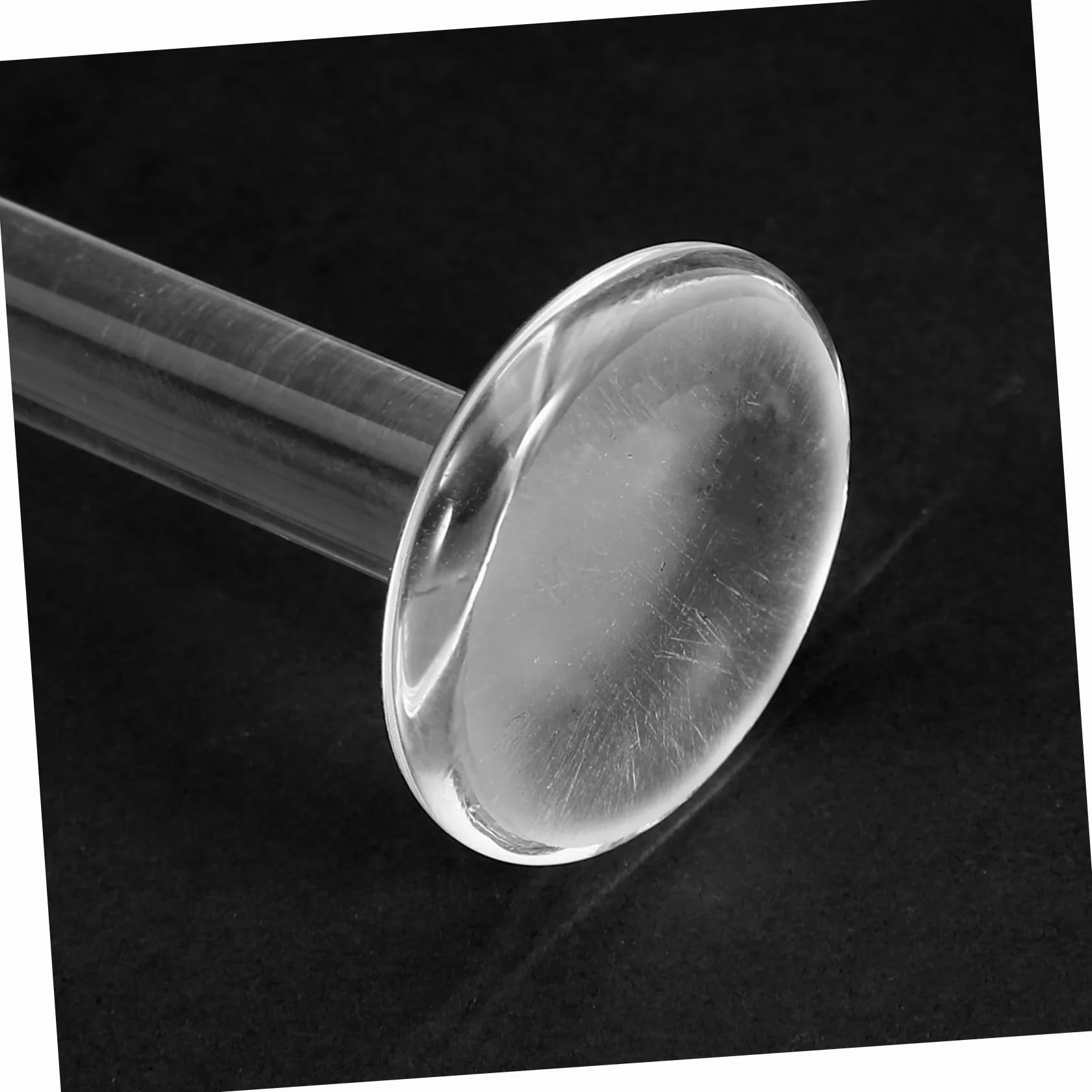 Gatuida Pestello da Laboratorio in Cristallo Sintetico per Pigmenti Base Piatta, Strumento Multifunzionale per Progetti Fai-da-te e Sperimenti di Laboratorio