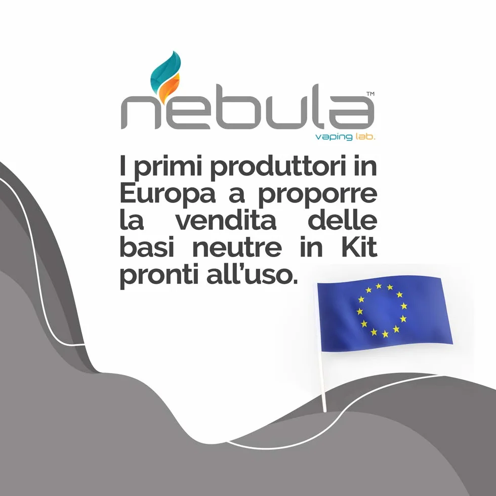 NEBULA KIT BASE NEUTRA 100 ML 50VG/50PG GLICOLE PROPILENICO GLICERINA VEGETALE