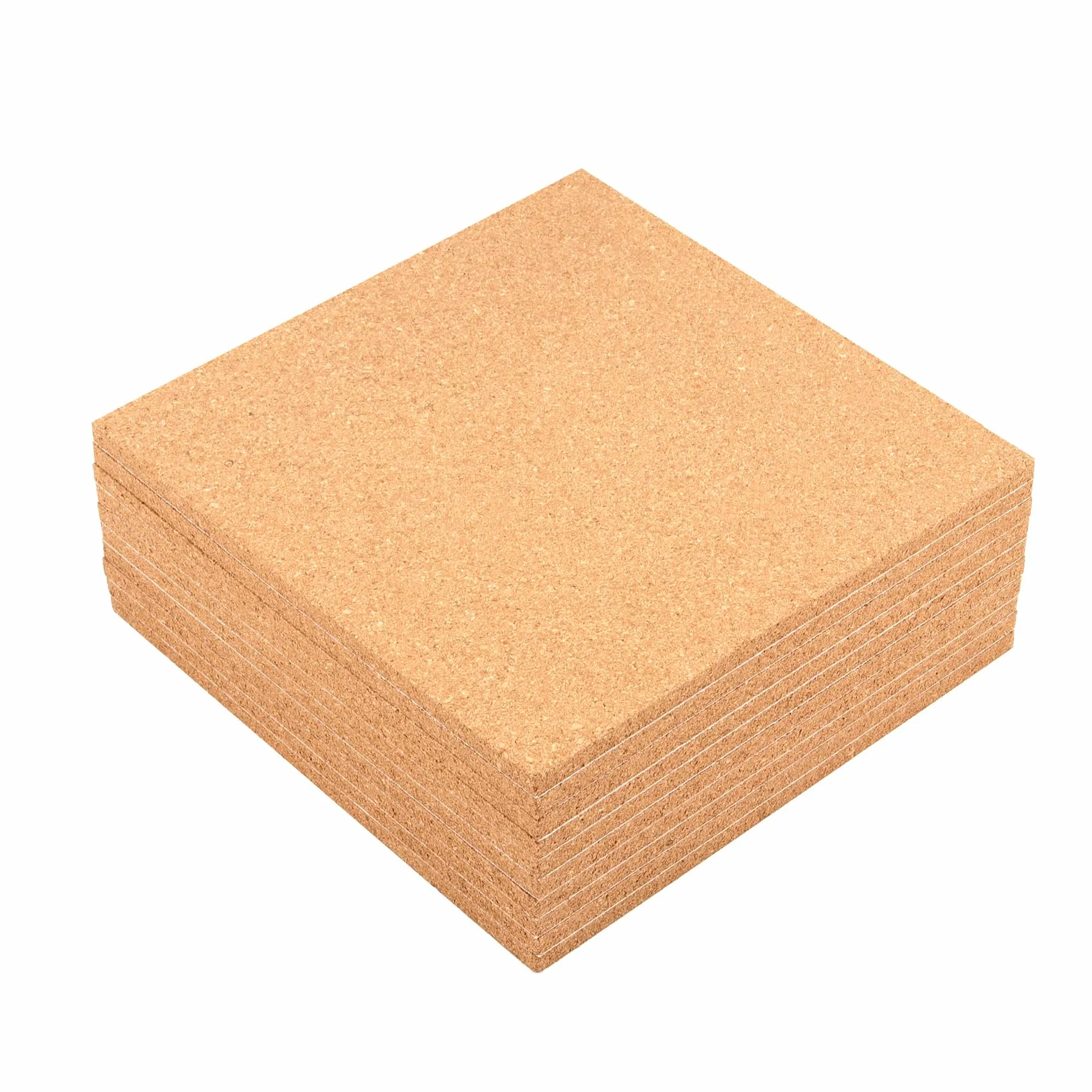 Fogli Sughero Autoadesivi 30 x 30 cm 6 mm Quadrati Decorazione Parete Fai Da Te