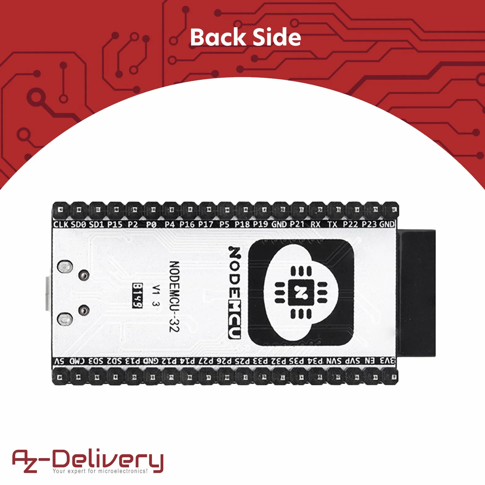 AZDelivery NodeMCU ESP32 S Kit Bluetooth Audio BLE MCU Moduli di sviluppo Wifi Board con 2,4 GHz WLAN Dual Core CPU Processore integrato 2-in-1 Microcontroller incluso E-Book