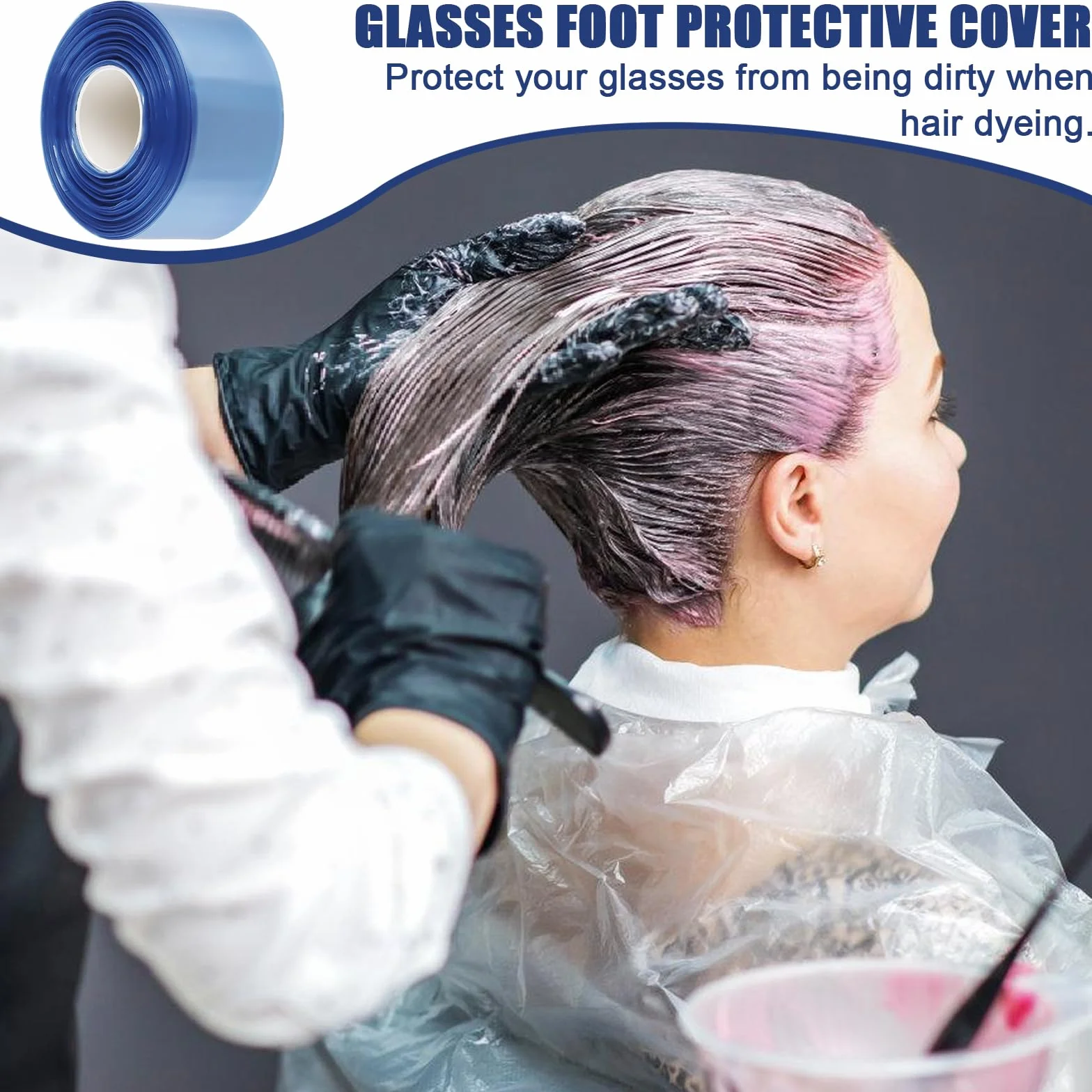Protezione usa e getta per occhiali 400 pezzi, protezione per occhiali usa e getta, protezione per le gambe, per parrucchiere, tintura per capelli, protezione, casa, accessori, salone, spa