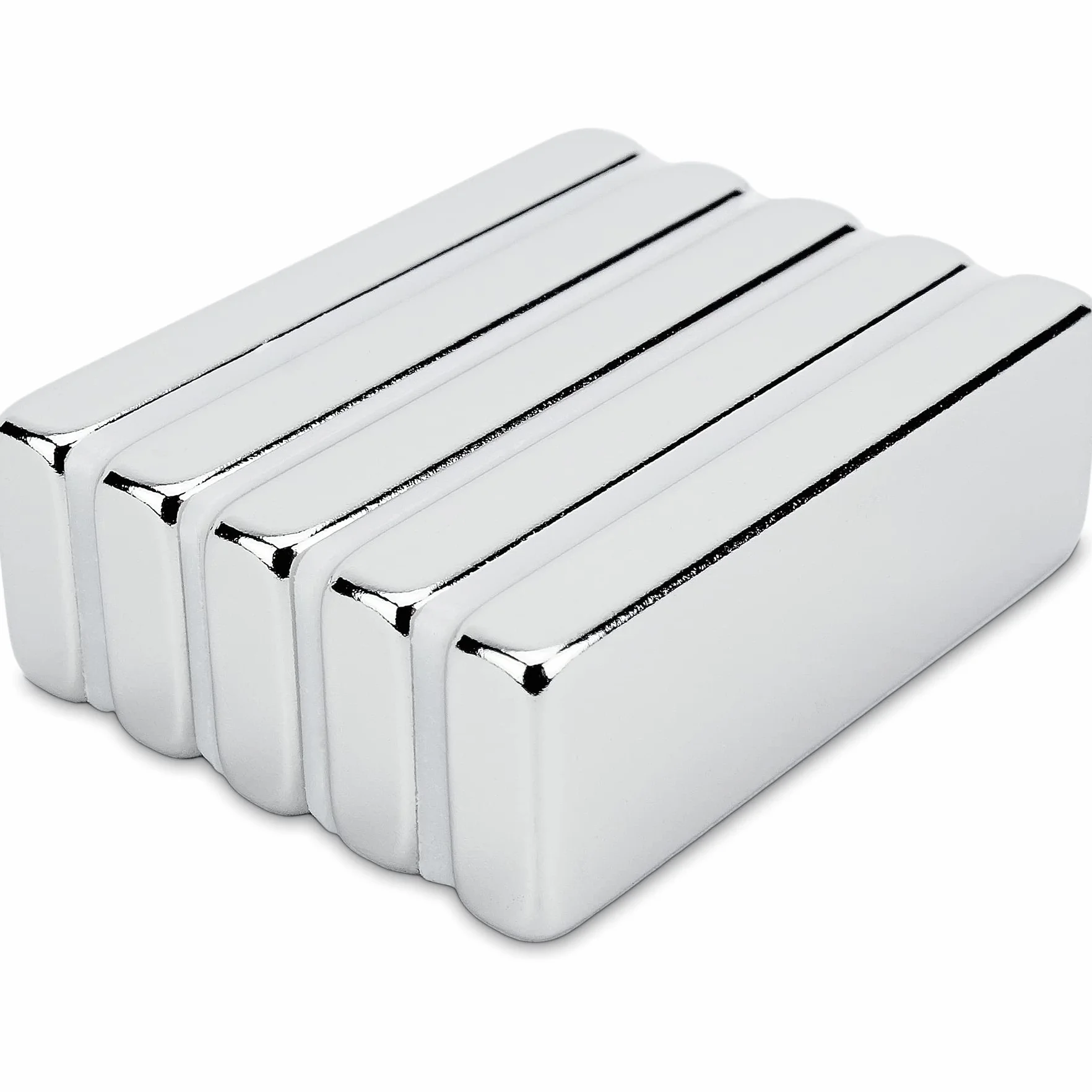 Sensei 5 pezzi Magnete rettangolare al neodimio 30x10x4 mm, magneti a barra al neodimio extra forti con capacità di carico di 5,4 kg