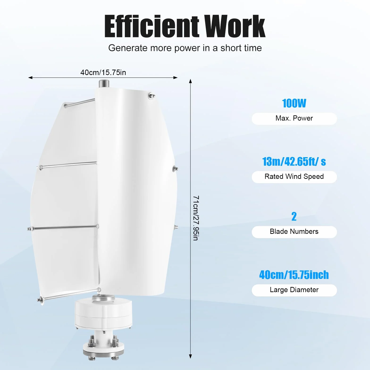 Generatore di turbine eoliche verticali da 500 W 12 V con regolatore eolico a levitazione magnetica verticale turbine eoliche,turbine eoliche domestiche,Per casa, giardino, barca