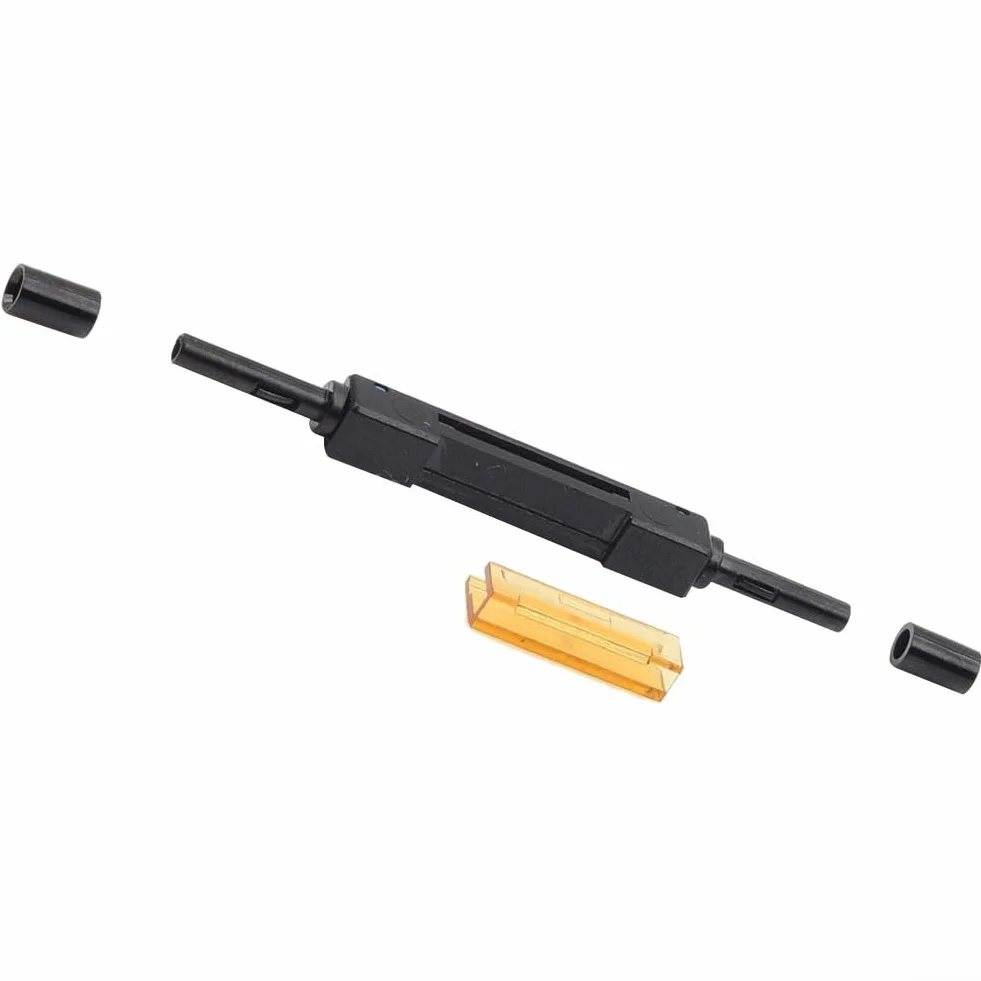 Adattatore meccanico per connettori rapidi in fibra ottica, connettore per cavo a goccia per strumento di installazione FTTH, adattatore per fibra da 0,25 mm e 0,9 mm con (5 pezzi)
