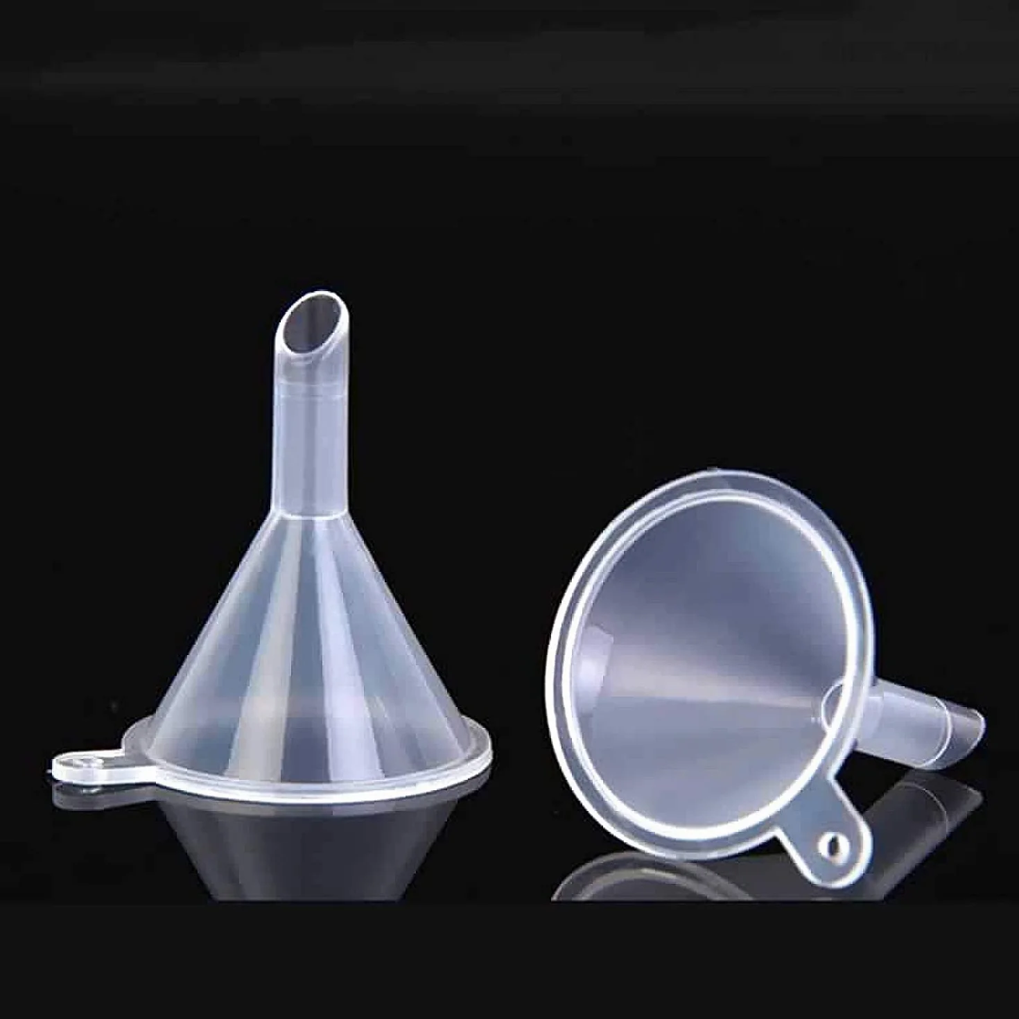 Mini Imbuto 30 PCS in Plastica Trasparente per Riempimento di Bottiglie, Profumi, Oli Essenziali, Bottiglie da Laboratorio e Artigianato Artistico