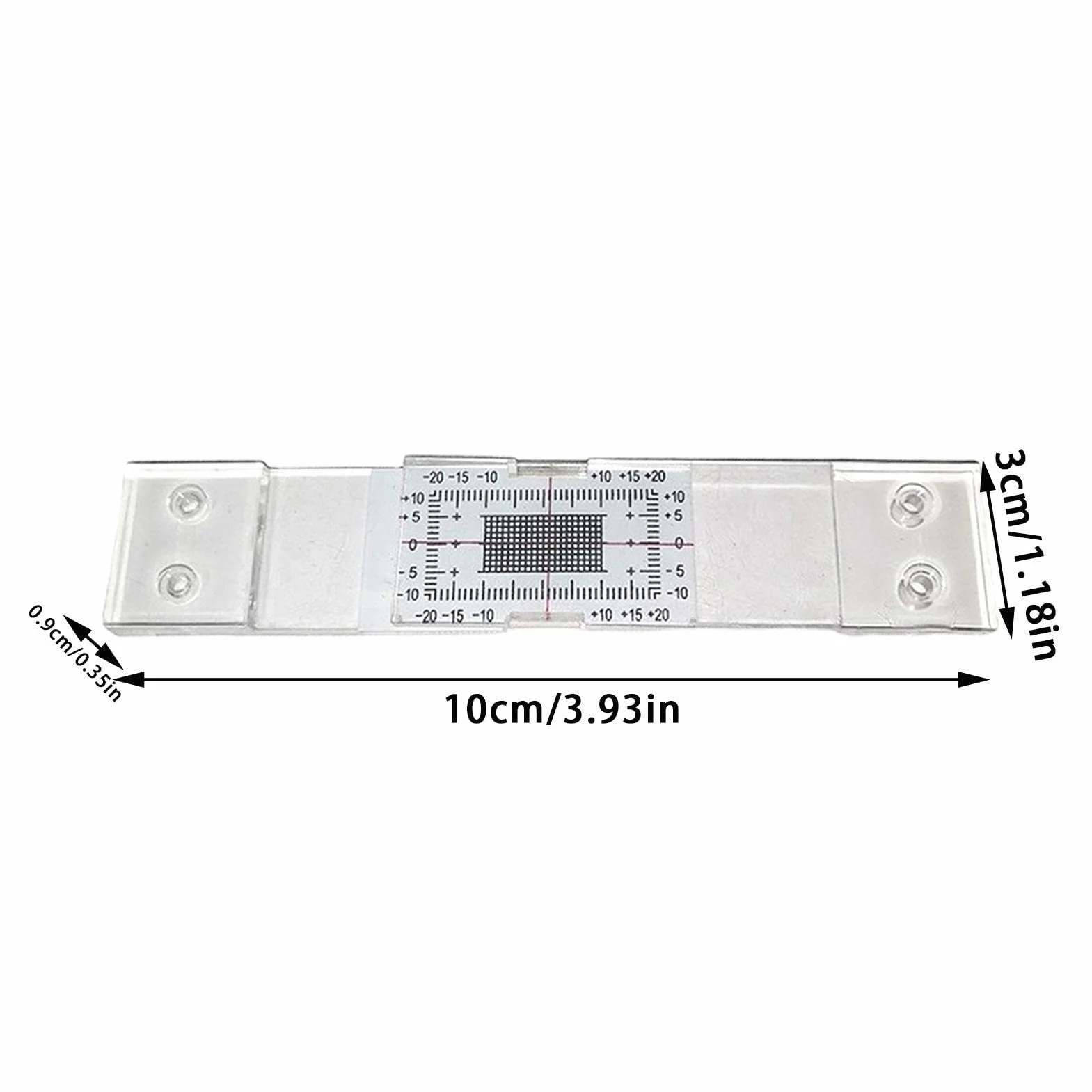 Set di monitor di crepe in acrilico | Misuratore di rilevamento di crepe | Righello preciso per parete