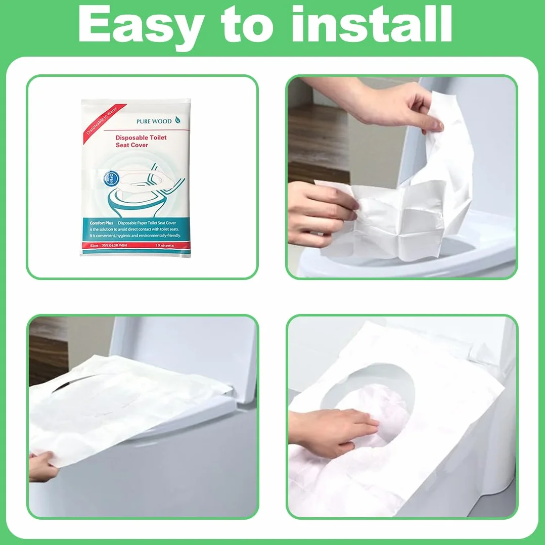 Copriwater usa e getta igienici monouso per adulti e bambini biodegradabili da viaggio
