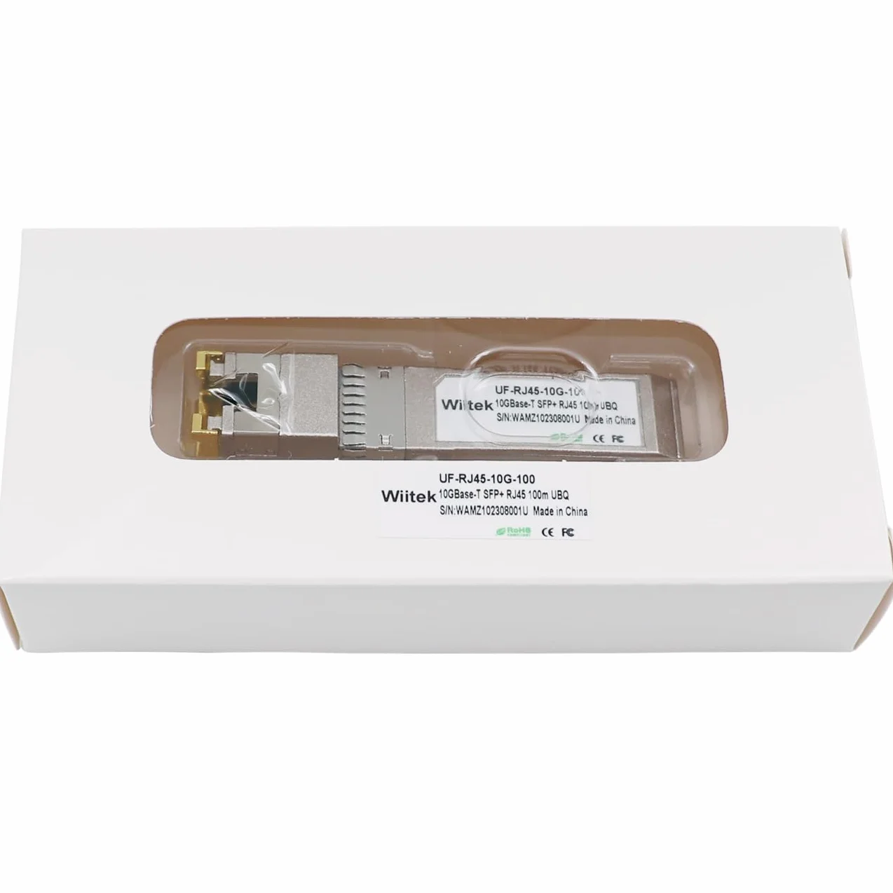 Modulo SFP+ 10 Gb RJ45 Ricetrasmettitore Ethernet 2.5G/5G/10GBase-T Rame per Ubiquiti UF-RJ45-10G