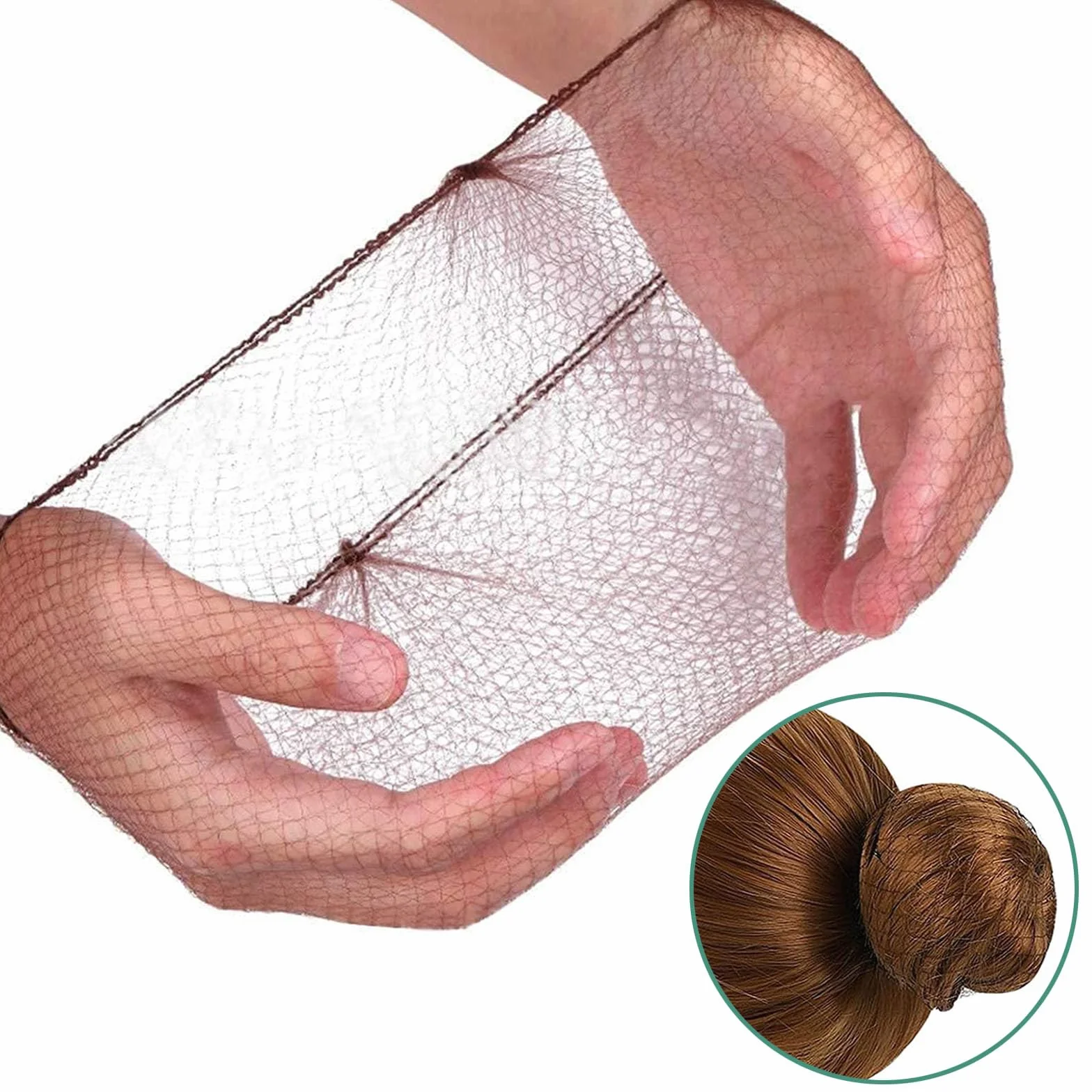 Retine per Capelli Invisibili 25 Pezzi con 30 Forcine Forma U per Chignon e Parrucche