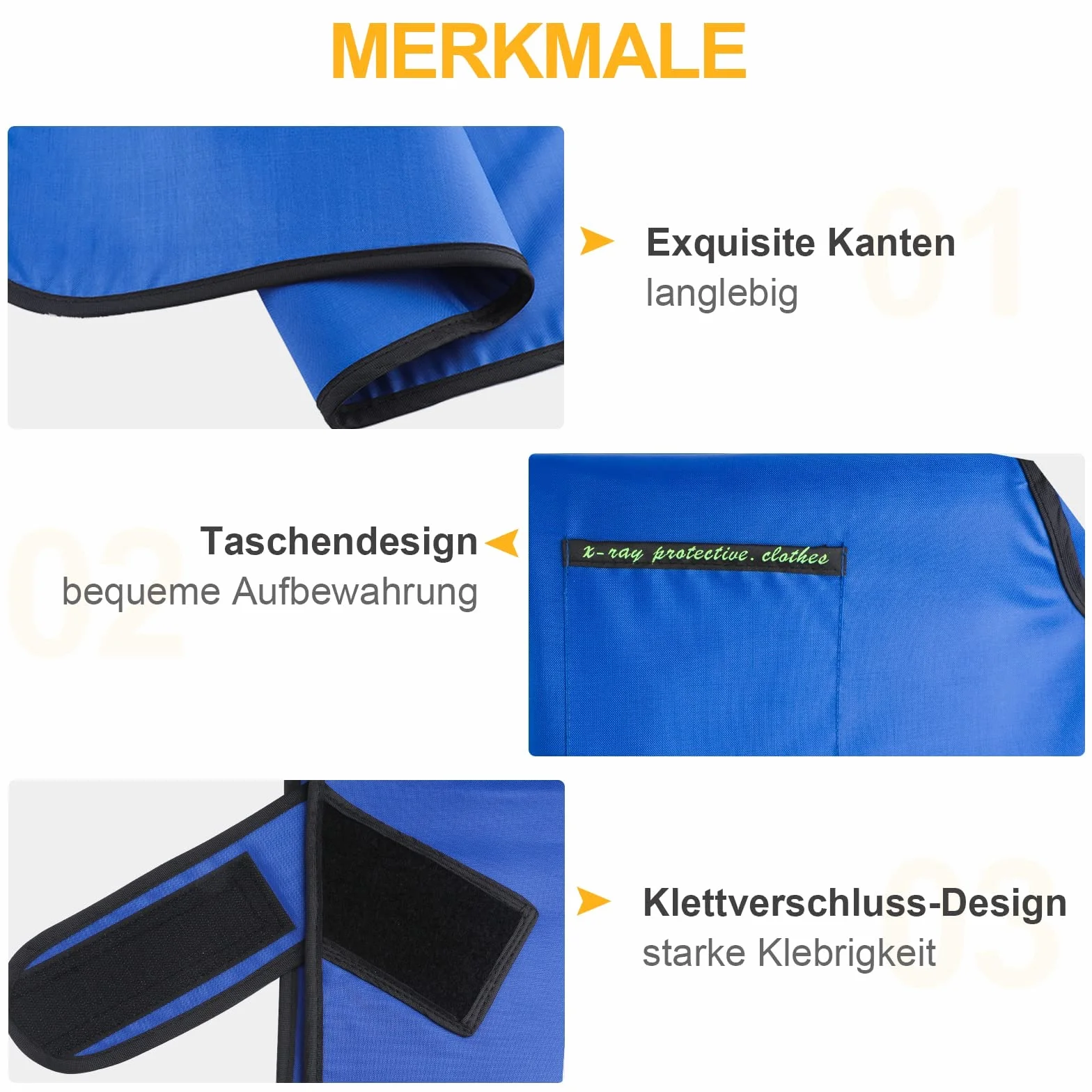 Grembiule dentale a raggi X protezione al piombo tiroideo 0,5 mm Pb
