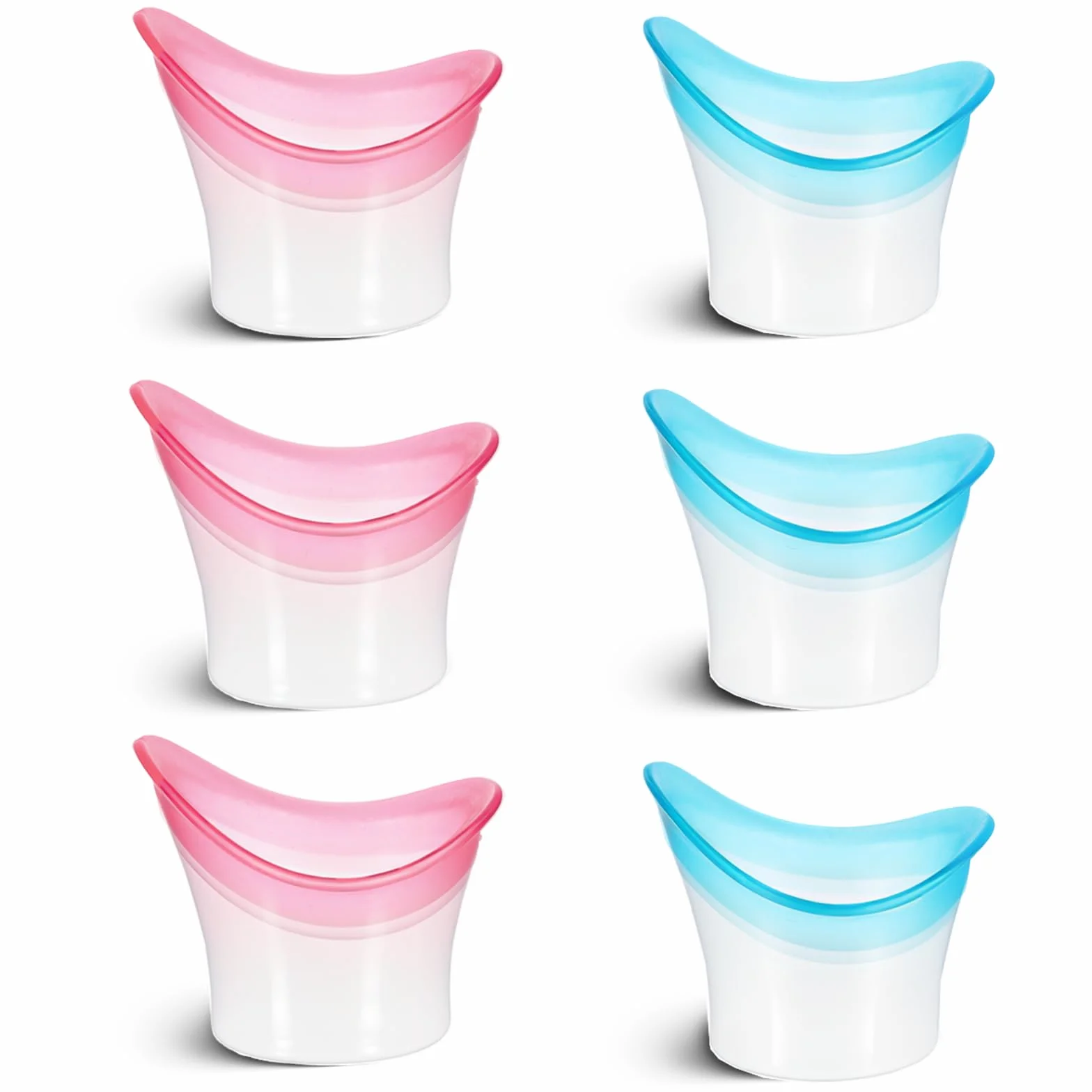 6 tazze da bagno con occhi in silicone 10 ml portatile per la cura degli occhi
