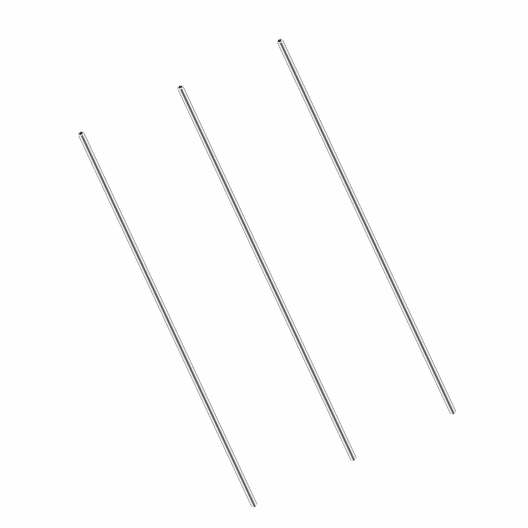 304 tubi in acciaio inox, diametro esterno 2 mm x spessore parete 0,5 mm, lunghezza 250 mm, tubo in acciaio inox, tubo dritto industriale (3 pezzi)