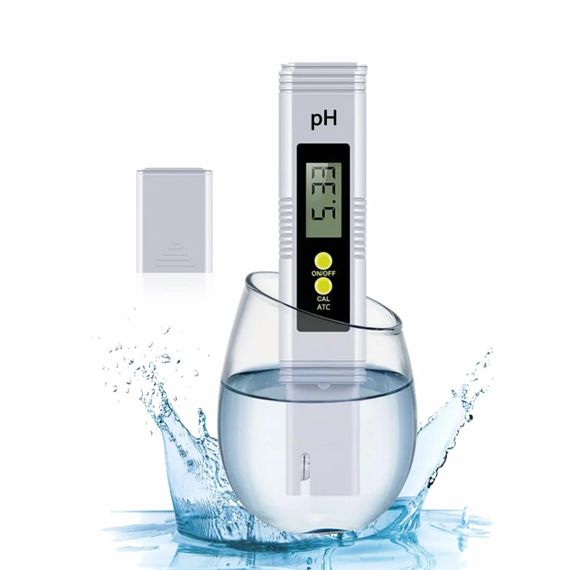 Misuratore ph Misuratore ph Piscina Intervallo di prova 0-14 PH, Misuratore digitale del PH dell'acqua per acqua, adatto per acquari, idroponica, piscine, test acqua potabile, ecc.