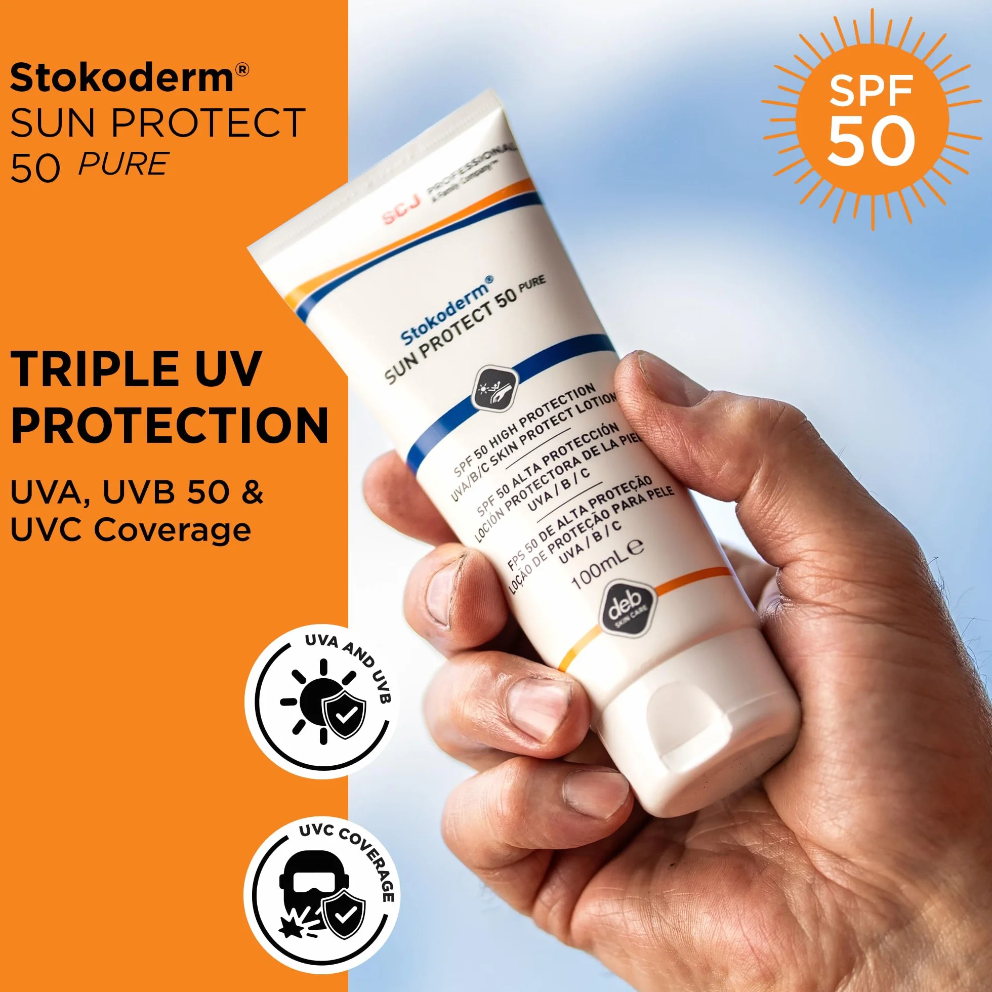 Stokoderm Sun Protect 50 Pure 100ml tube, 12 szt.