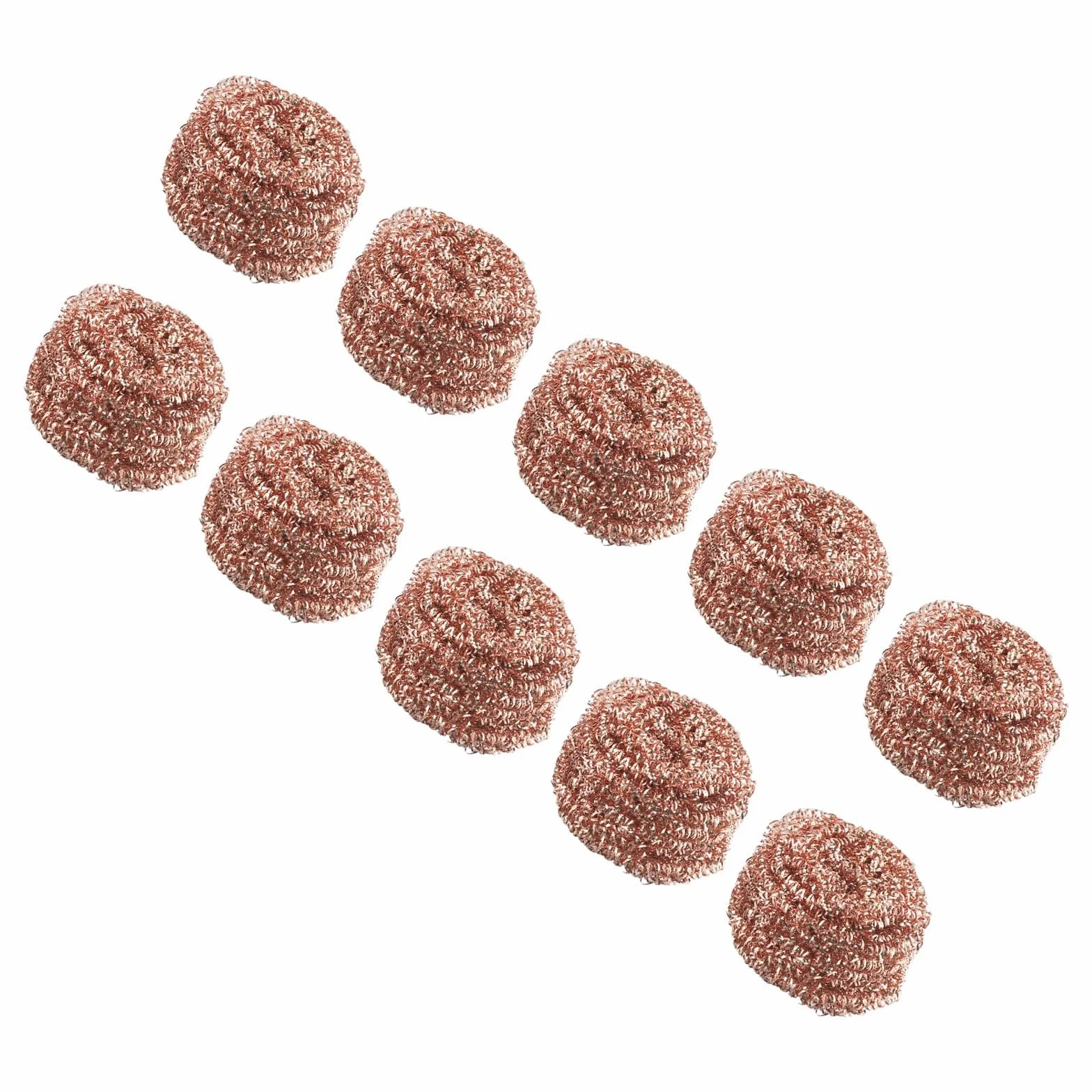 Confezione da 10 robuste pagliette placcate in rame, kit per la pulizia della punta del saldatore, strumento di rimozione delle scorie per pentole non rivestite