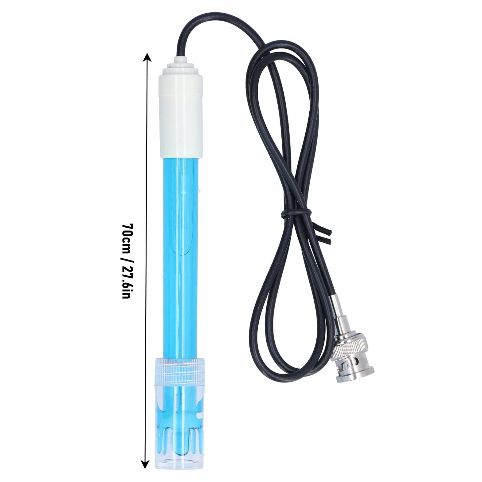 Strumento per Test Elettrodo Ph Connettore Bnc, Sonda Ph Guscio in Plastica per Piscina Bnc, 0,00-14,00PH, 0-60℃, Acquario con Regolatore di Ph Adatto per L'industria Chimica
