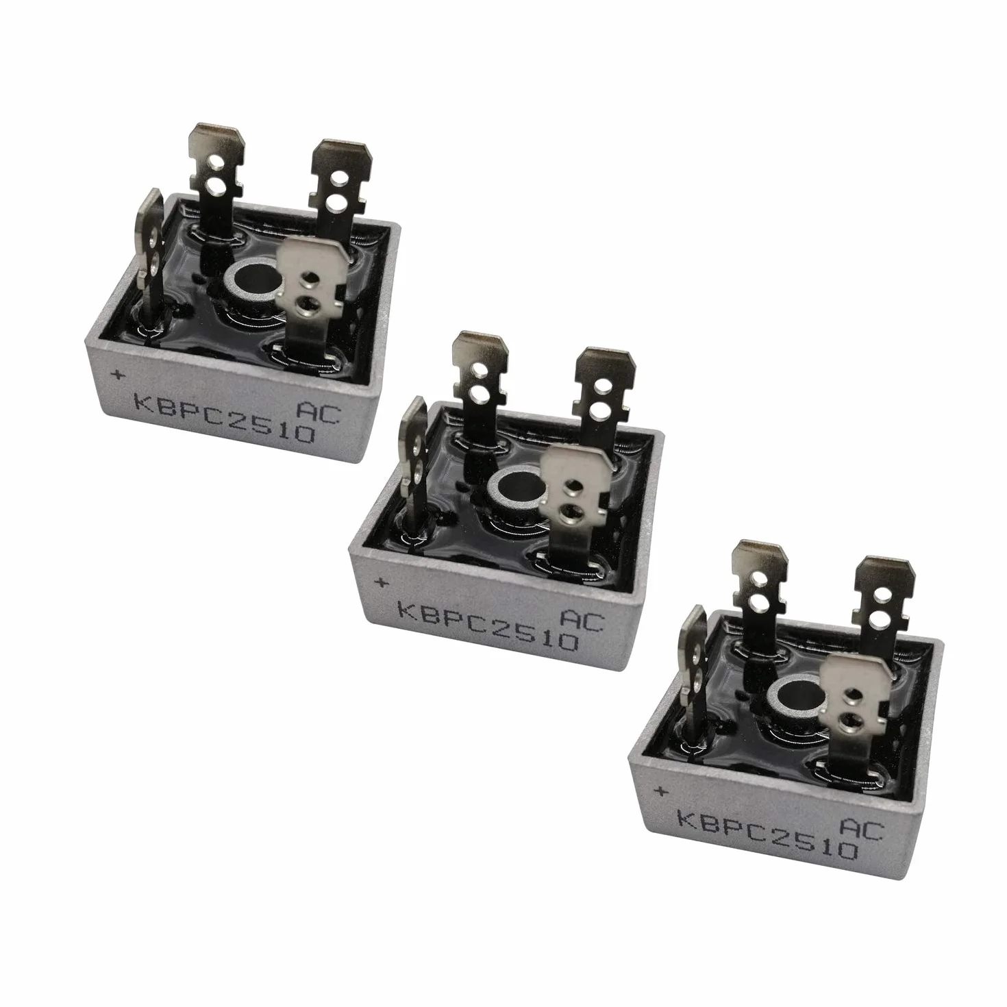 KBPC2510 Diodo raddrizzatore a ponte in silicio 25A 1000V Onda piena monofase 3PCS