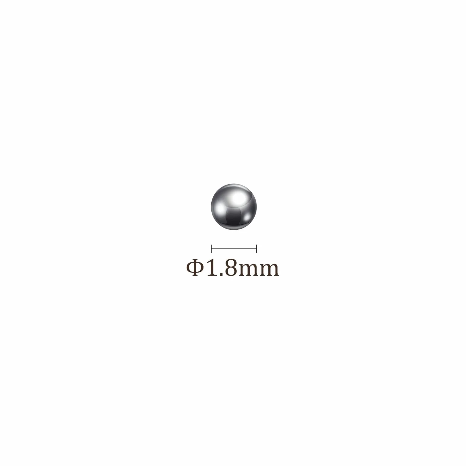 Precisione Sfere Acciaio al Carbonio 1.8mm per Cuscinetti Valvole 5000pz