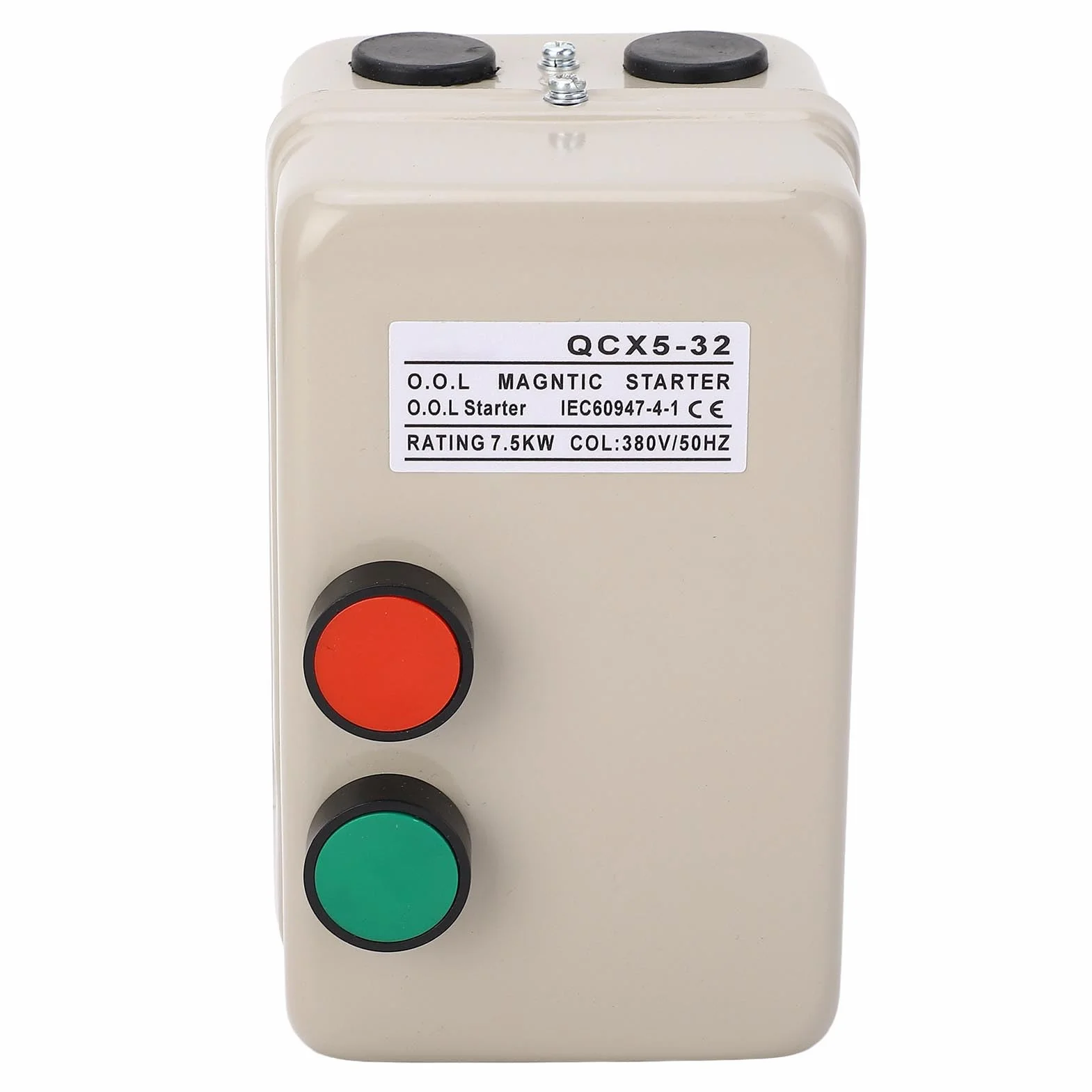 Avviatore Motore Elettrico Magnetico, Avviatore Motore Elettrico Trifase con Scatola di Commutazione Magnetica 380V 20‑A 7,5KW 3HP per Compressore d'Aria
