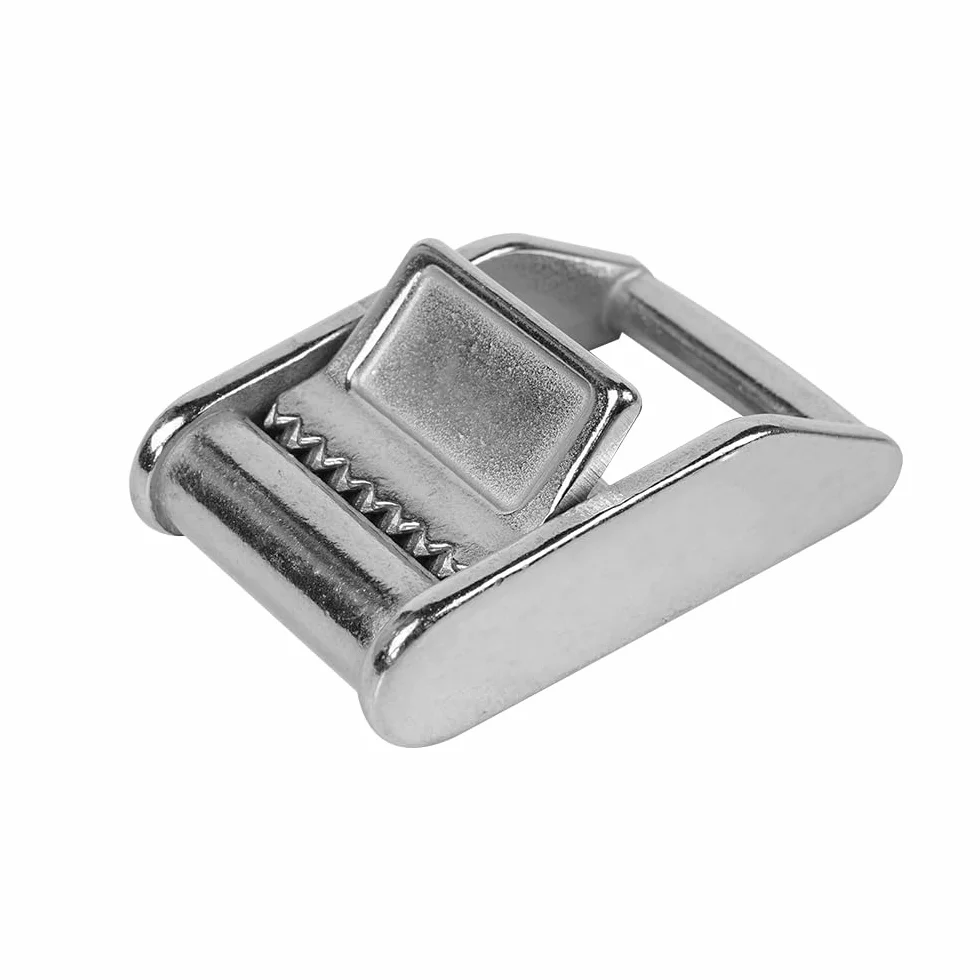 POFET - Fibbie a camma in acciaio inossidabile 316, fibbia con leva per cinghie - 2,5 cm (2 pezzi), senza cinghia
