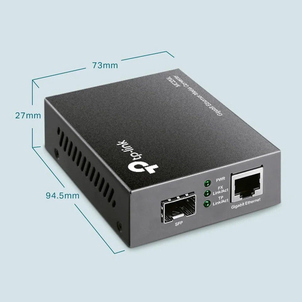 TP-Link MC220L Gigabit SFP Media Converter IEEE 802.3ab 802.3z