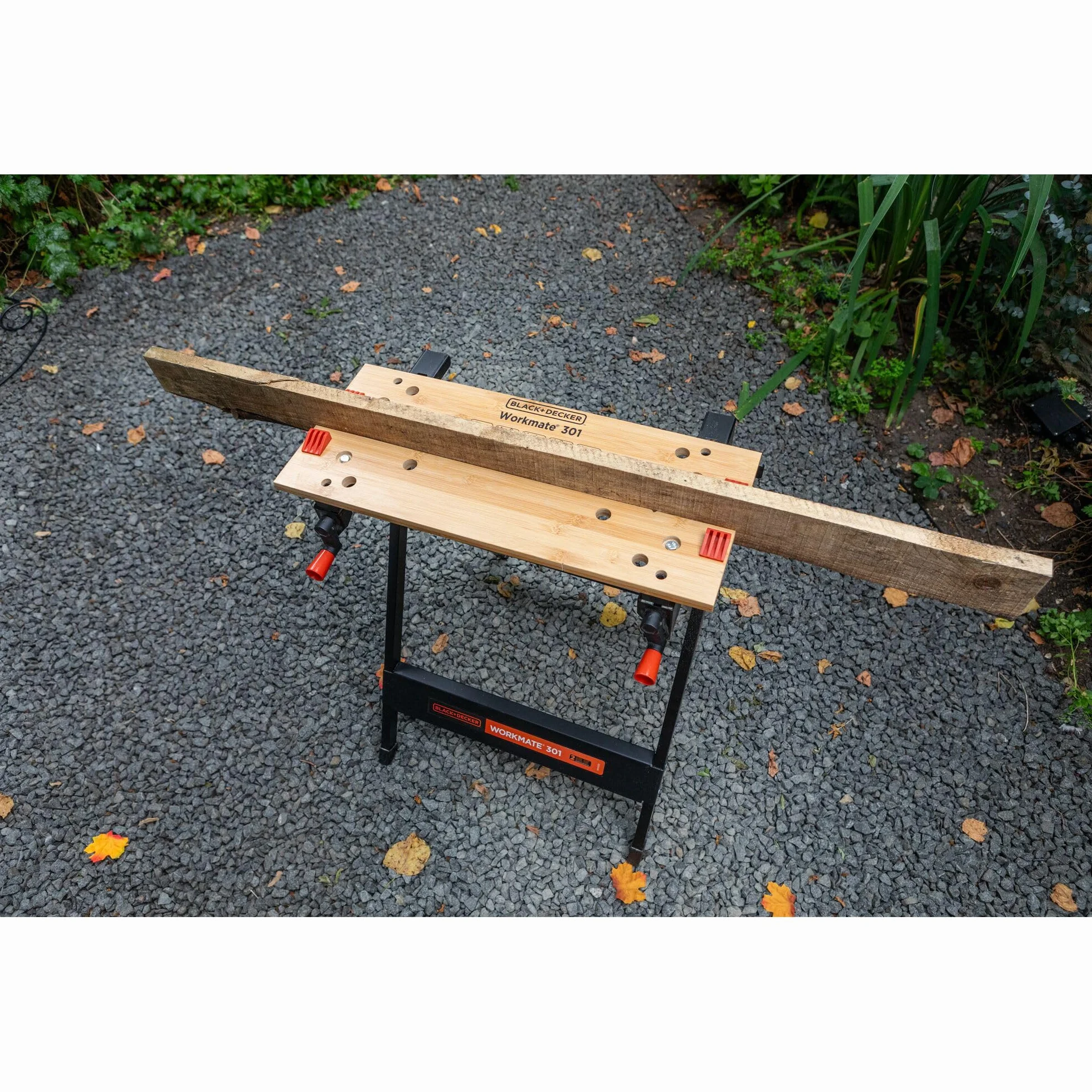 BLACK+DECKER, Banco da Lavoro Workmate, Black/Wood, 15.5 x 84 x 12.5 cm. WM301-XJ