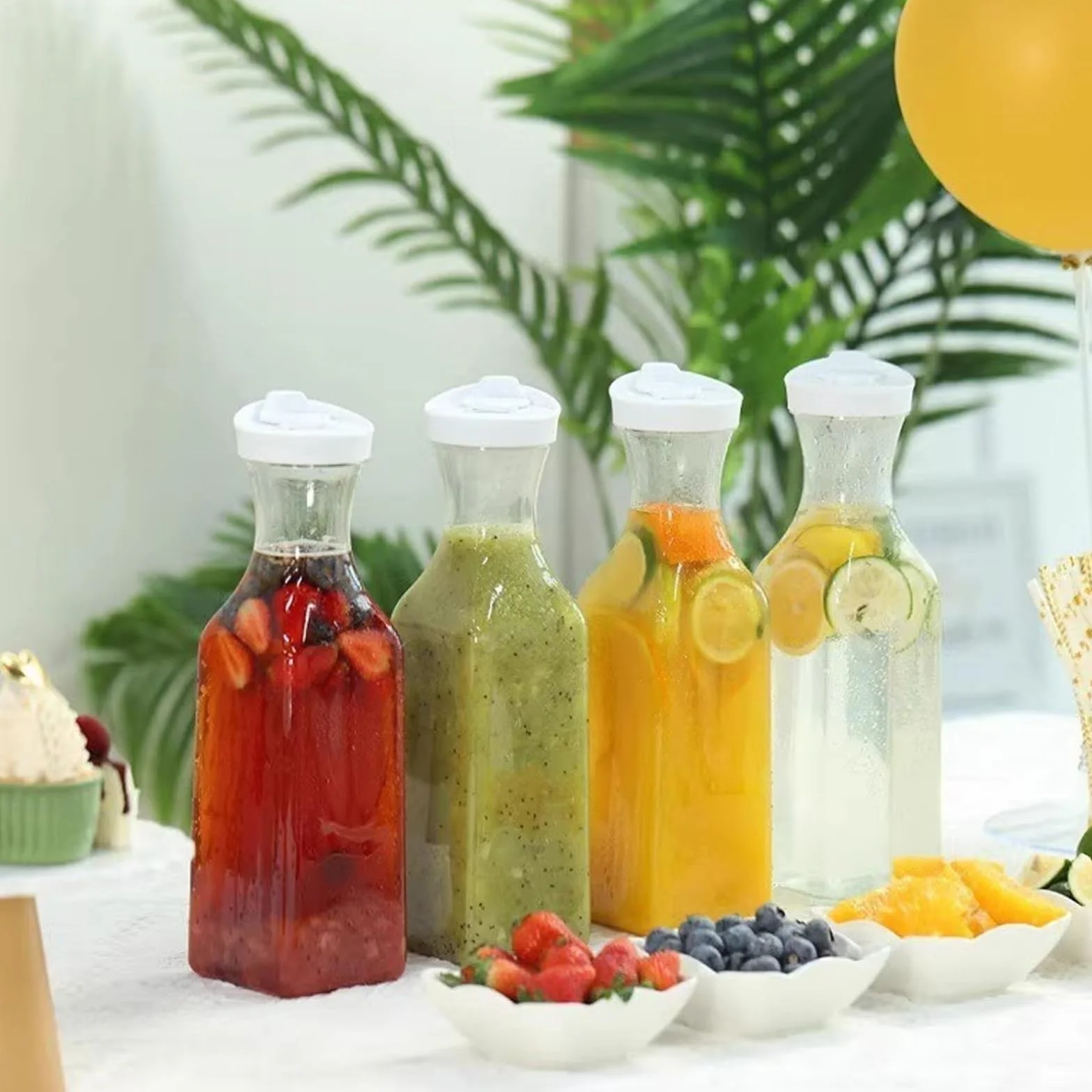 Dispenser Detersivo Lavatrice: WIYETY 2 Pezzi 1,5L Contenitore Detersivo Polvere, Distributore di Detersivo per Detersivo in Polvere, Può Essere Utilizzato Anche per Alimenti come Succhi
