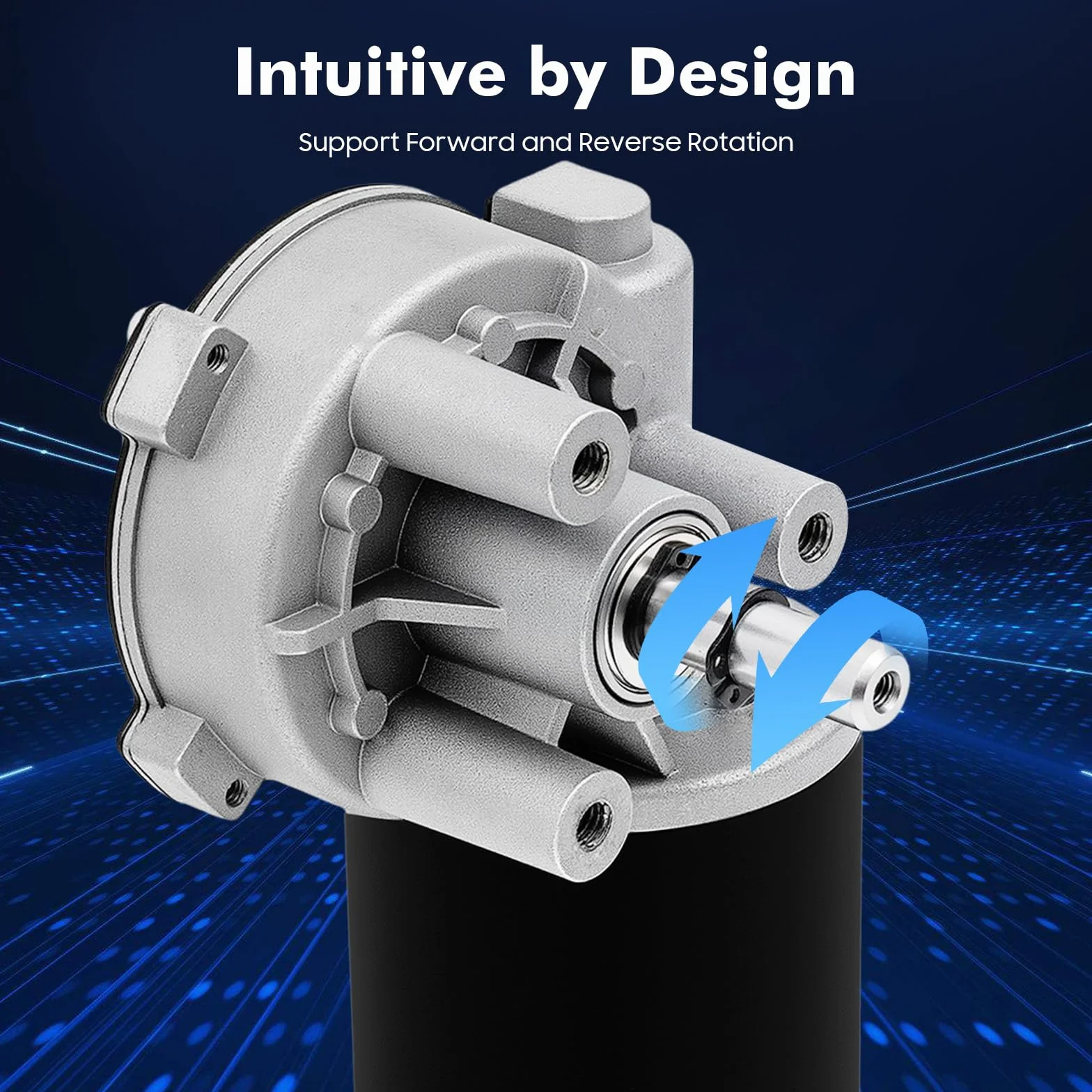 Motore DC, motoriduttore ad alta coppia e basso livello di rumorosità, velocità nominale 160±20 RPM, trasmissione fino a 3:60, 24 V