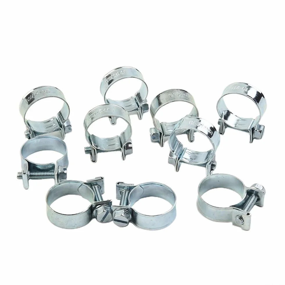 Mini fascette stringitubo acciaio al carbonio 20-22 mm per tubo carburante benzina diesel aria