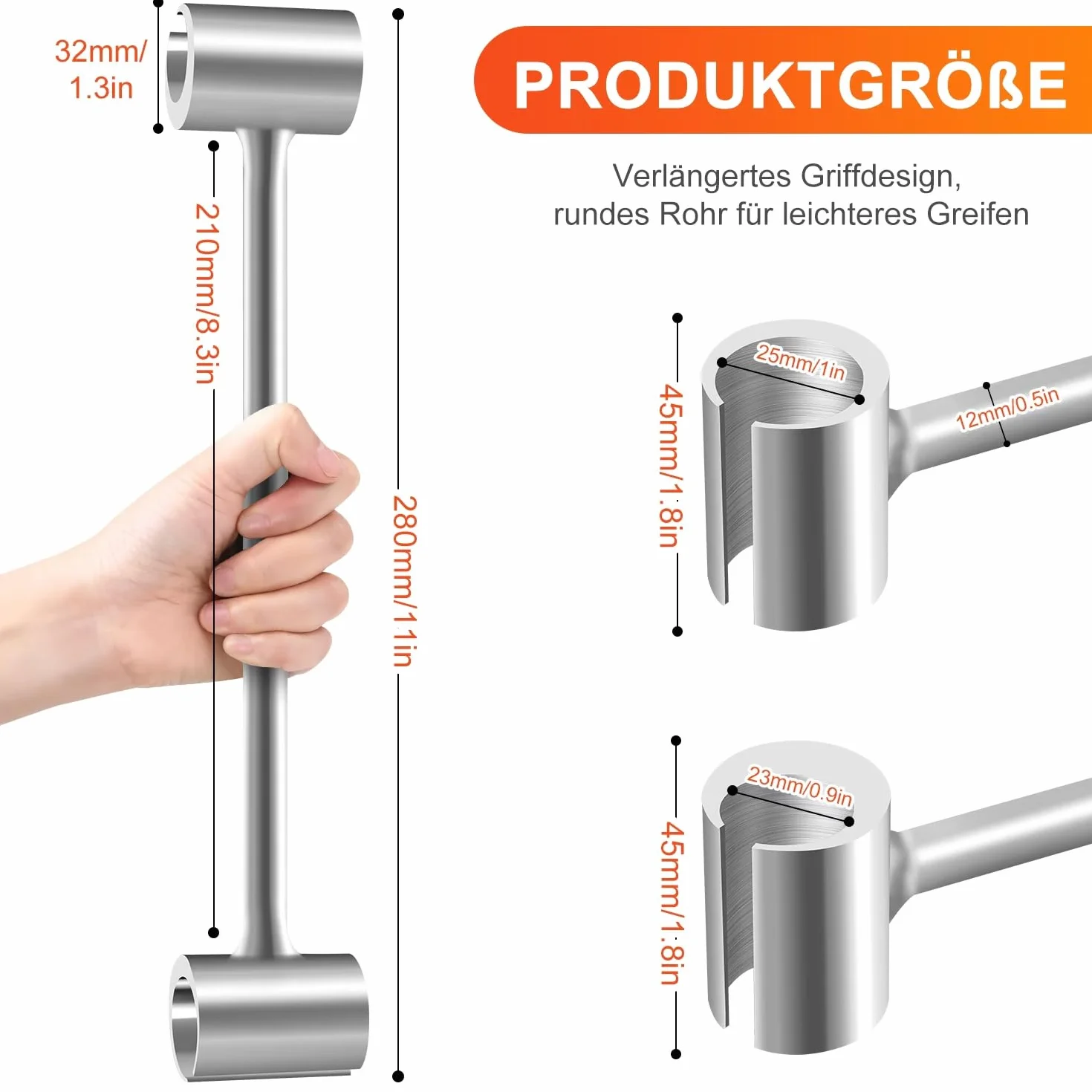 Chiave di Regolazione Dello Spazio Delle Cerniere 23-25mm Chiavi Regolabili per Cerniere Strumento di Riparazione Della Cerniera Della Porta per Chiave di Regolazione Dell'Officina Domestica