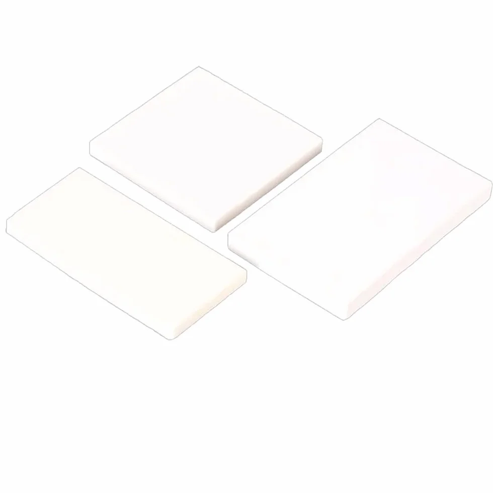 Pannello isolante in ceramica di allumina bianca 100x100x5mm resistente alle alte temperature