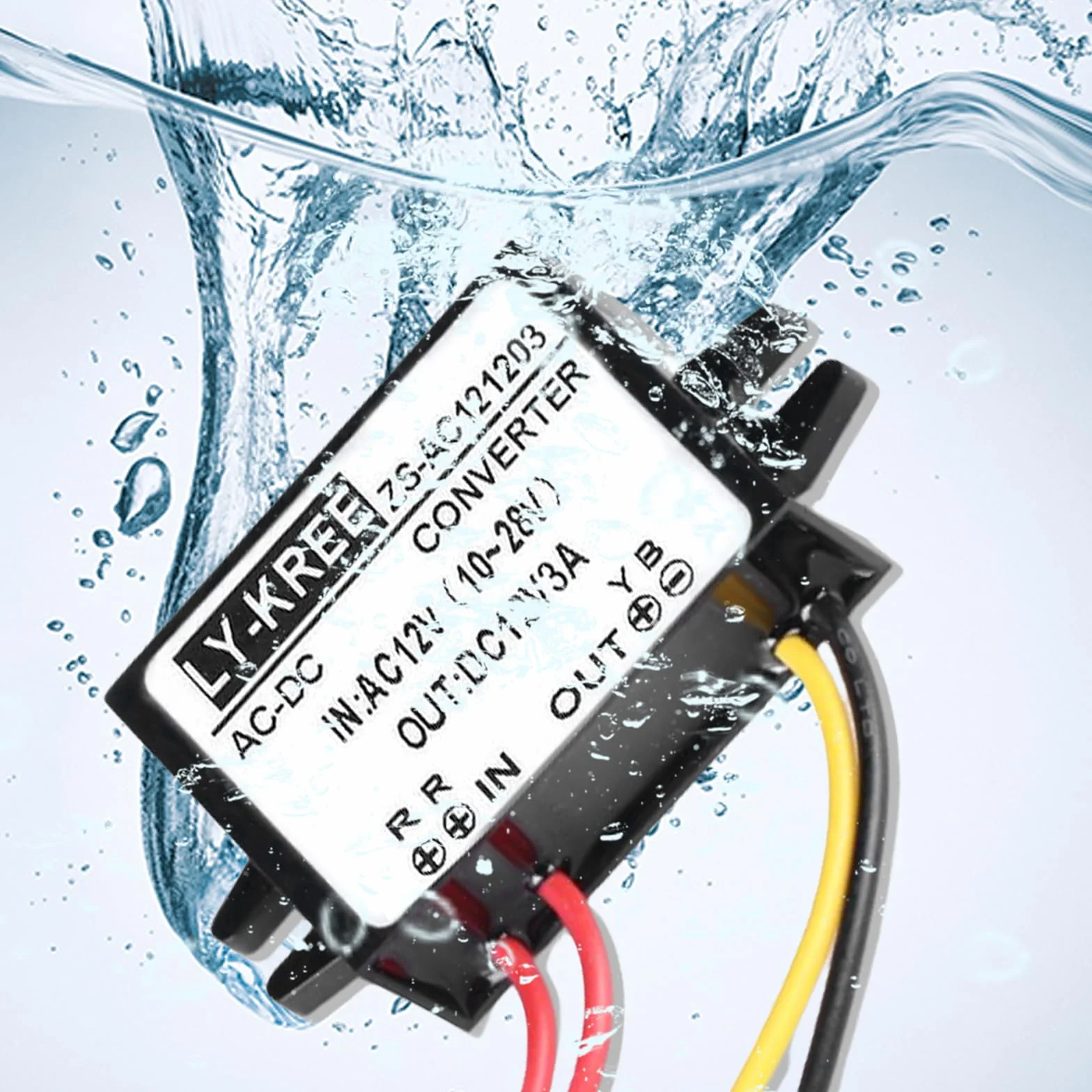 Convertitore di Alimentazione AC-DC AC 12V (10-28V) a DC 12V, 2 Pezzi 3A Convertitore Buck, Convertitore a Tensione Ridotta Buck Regolatore per Schermo Auto Pompa Acqua