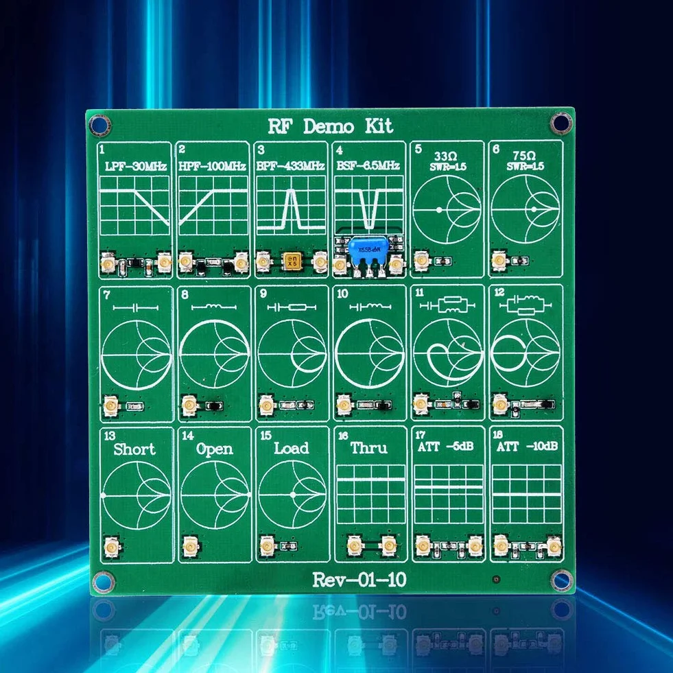 Kit Demo Rf, Scheda Analizzatore di Rete Attenuatore Filtro Nanovna Test Vna Modulo Test Vector Board Rf