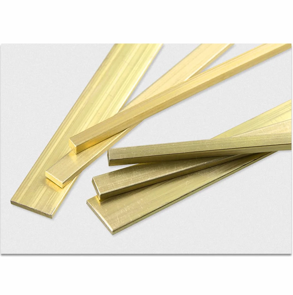H59 Barra Piatta in Ottone Barra Rettangolare per Industriale,Lunghezza 500mm Spessore 3mm,3mmx10mmx500mm