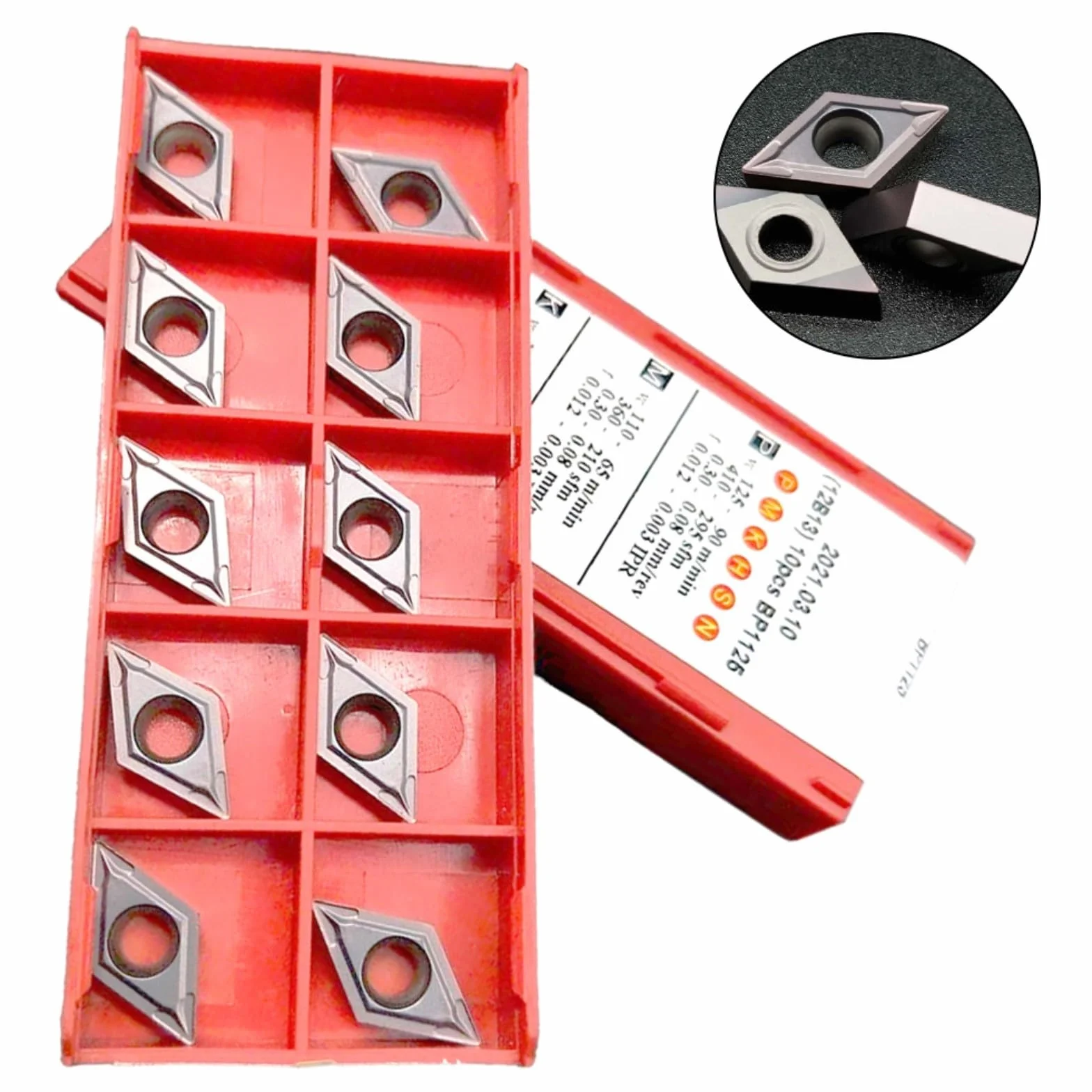 Dcmt11T304 Carburo Tornitura Inserti Per Sdjcr/L Supporti, Bp1125 Grado Semi-Finishing Strumento Per Acciaio Ghisa Lavorazione