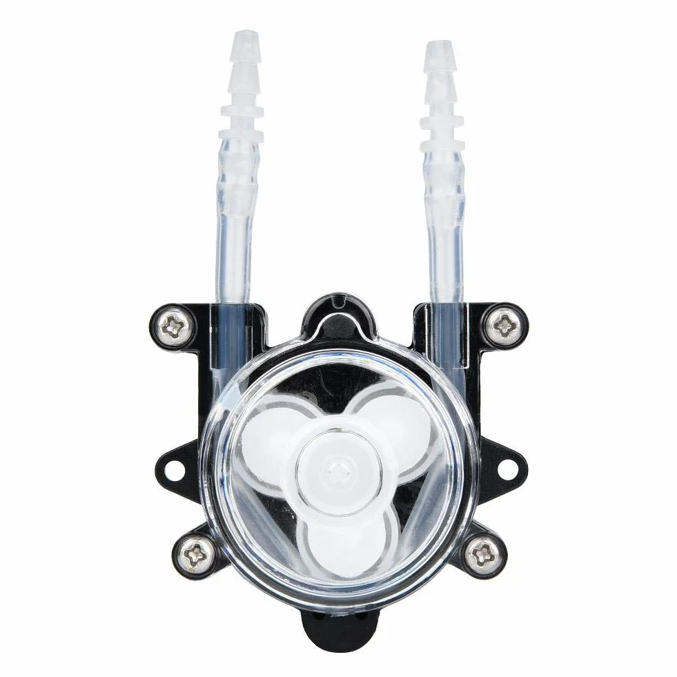 Pompa peristaltica per liquidi, pompa dosatrice, pompa per tubi flessibili, testa di dosaggio, CC 12V 0-150 ml/min, per prodotti chimici, liquidi e altri additivi di dosaggio(C)