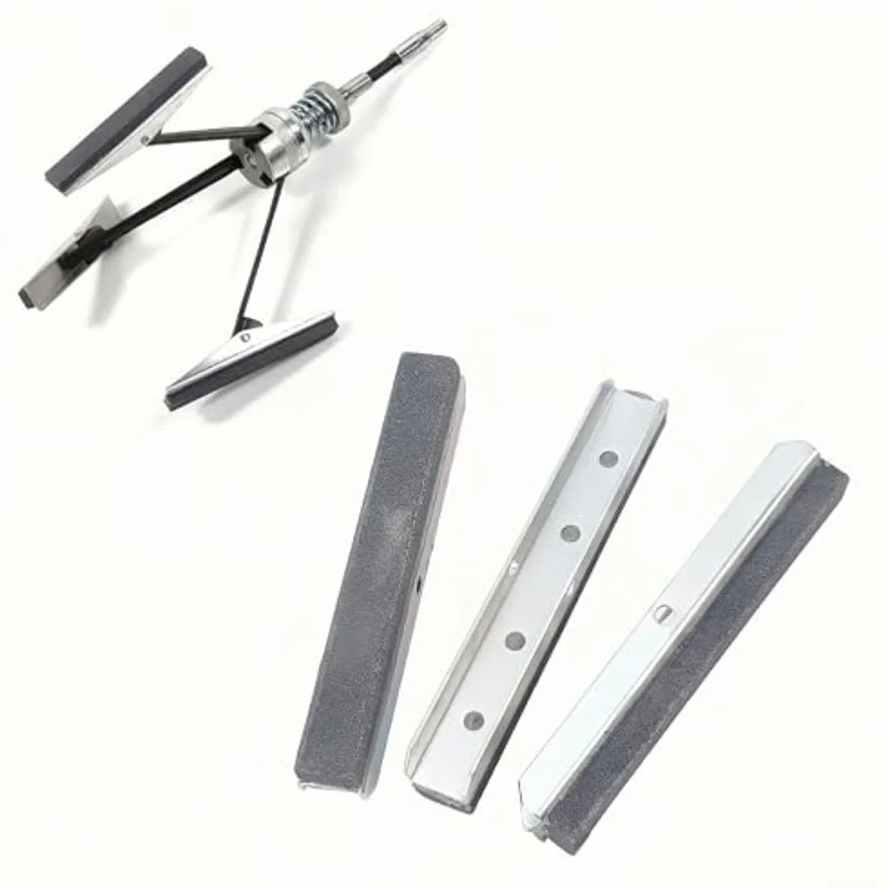 Set di 3 pietre per levigatura cilindri motore con 3 bracci cilindrici, strumento progettato per il trattamento e la manutenzione del cilindro del motore (7,6 cm)
