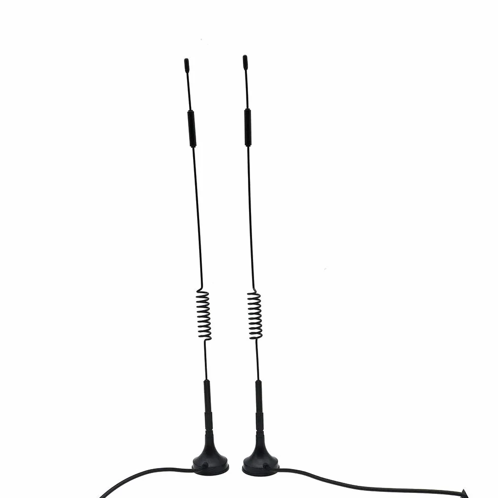 DollaTek 2Pcs 433 MHz Unity Gni Omni, Antenna da 12 Pollici con Base Magnetica e connettore SMA Maschio Impedenza 50 Ohm - 12DBI